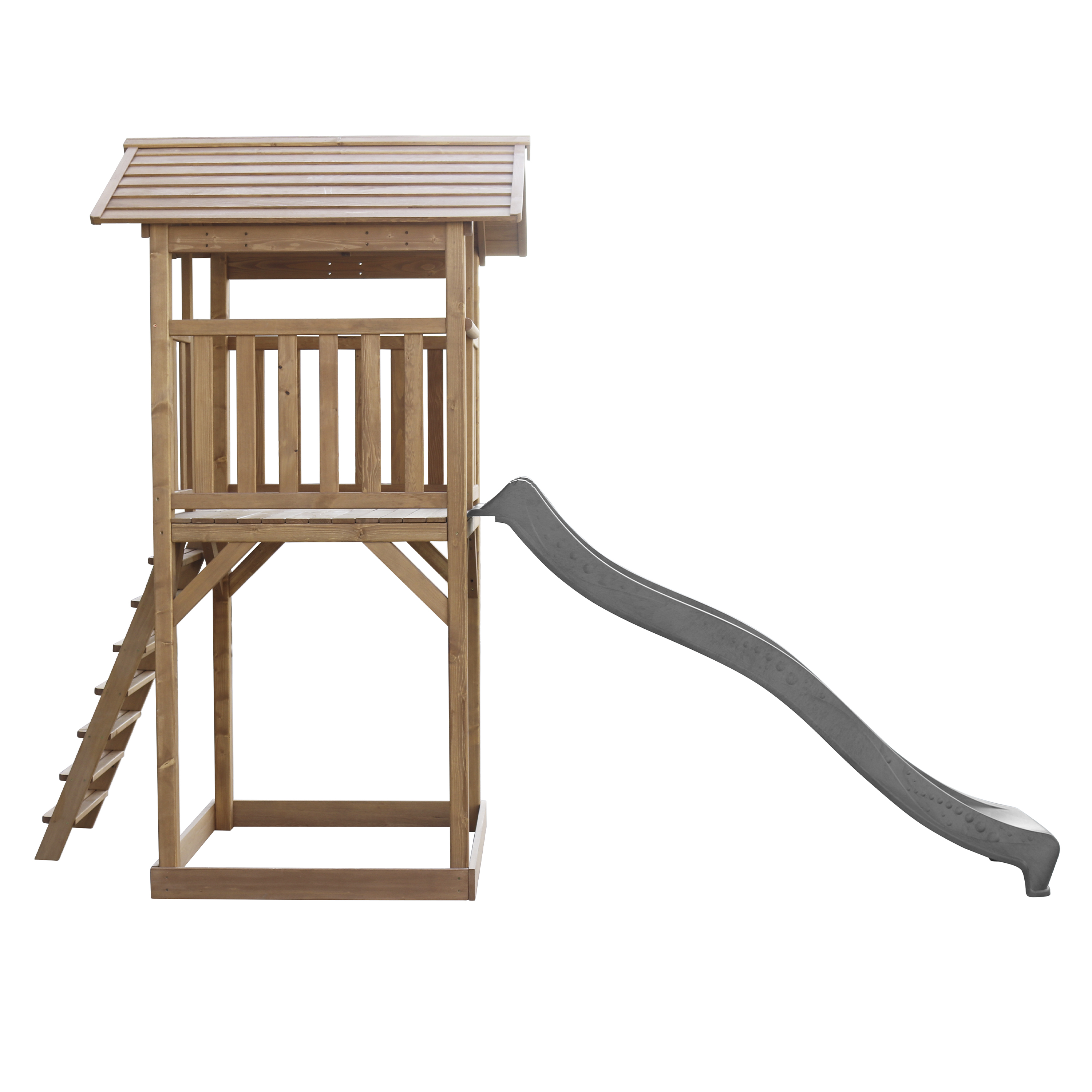 Beach Tower Speeltoren Bruin - Grijze Glijbaan