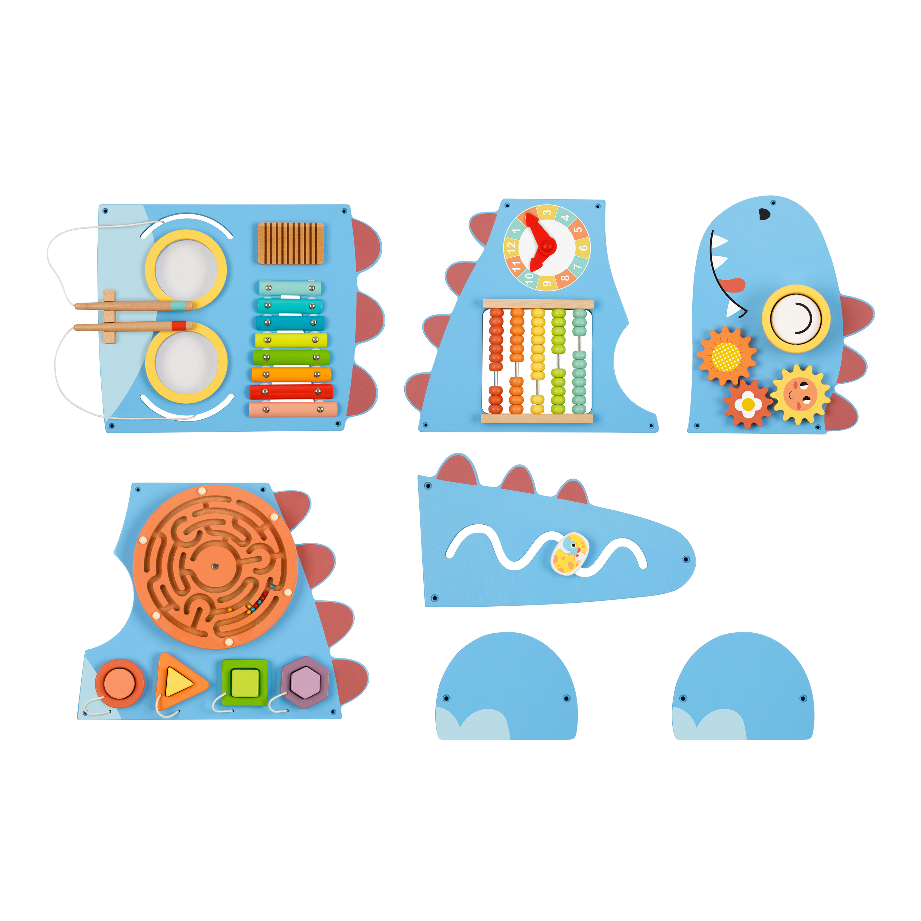 Houten Activiteitenpaneel Dinosaurus