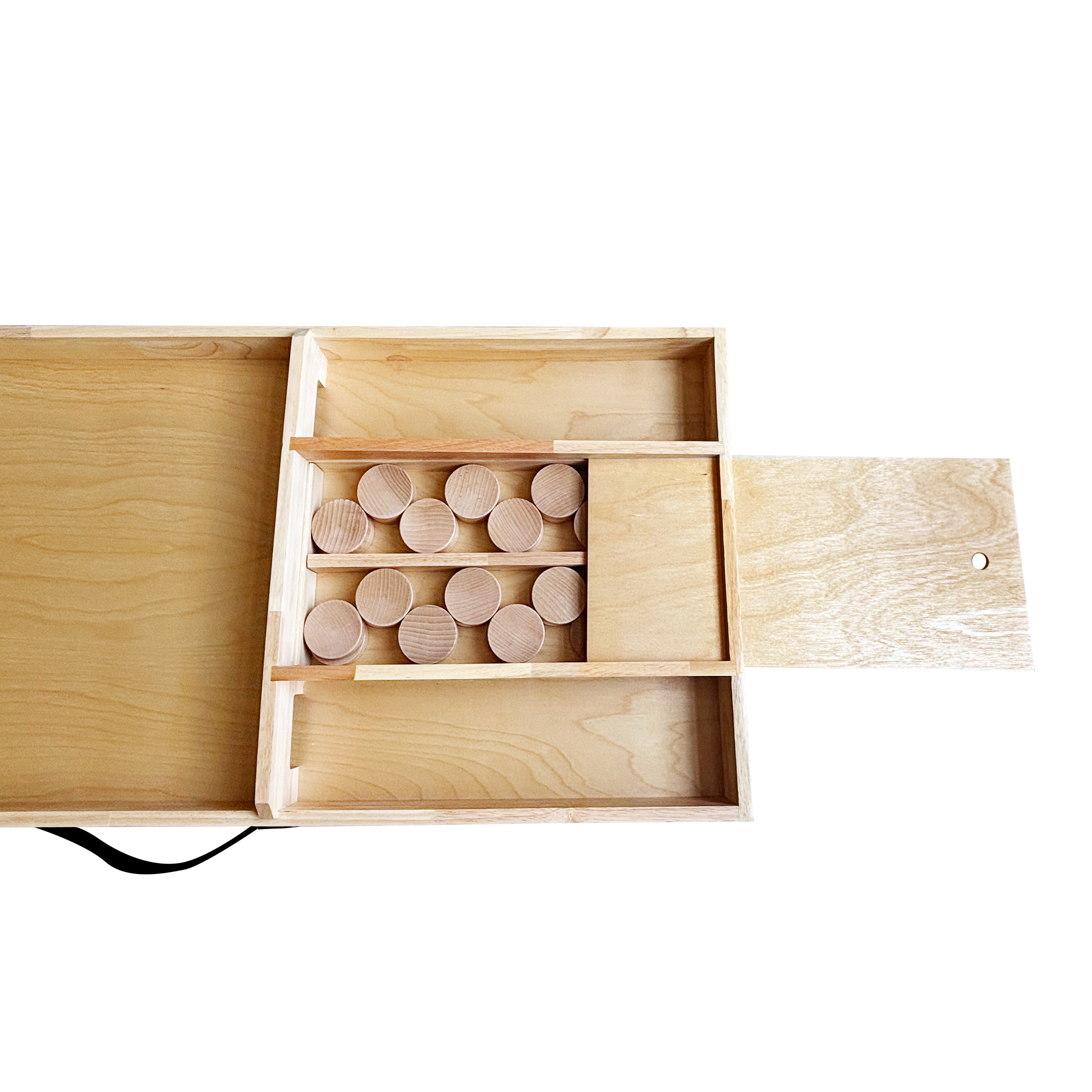 Dutch shuffle Board - Compact 2 parts - Natural
