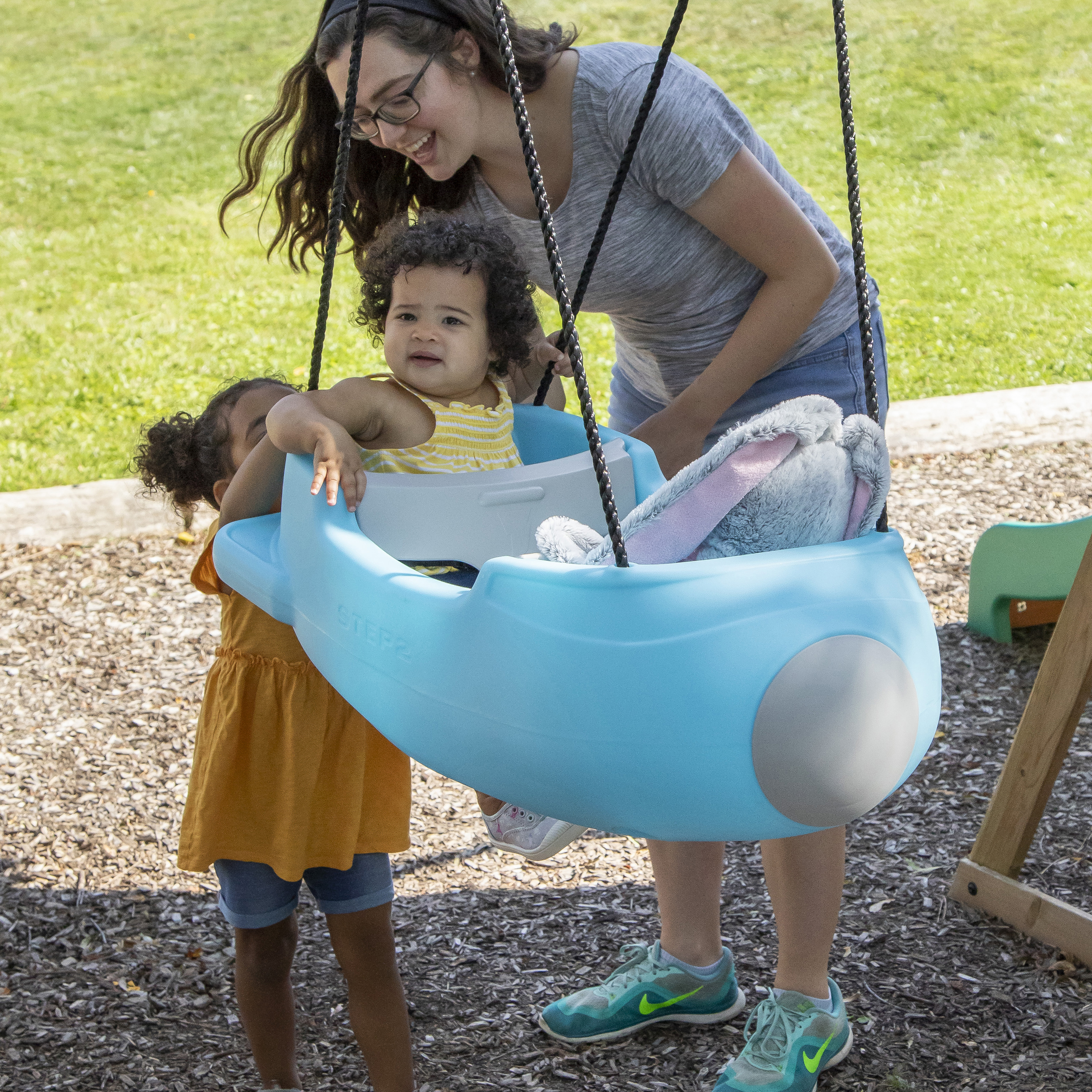 Rocket Swing for Two - Bleu