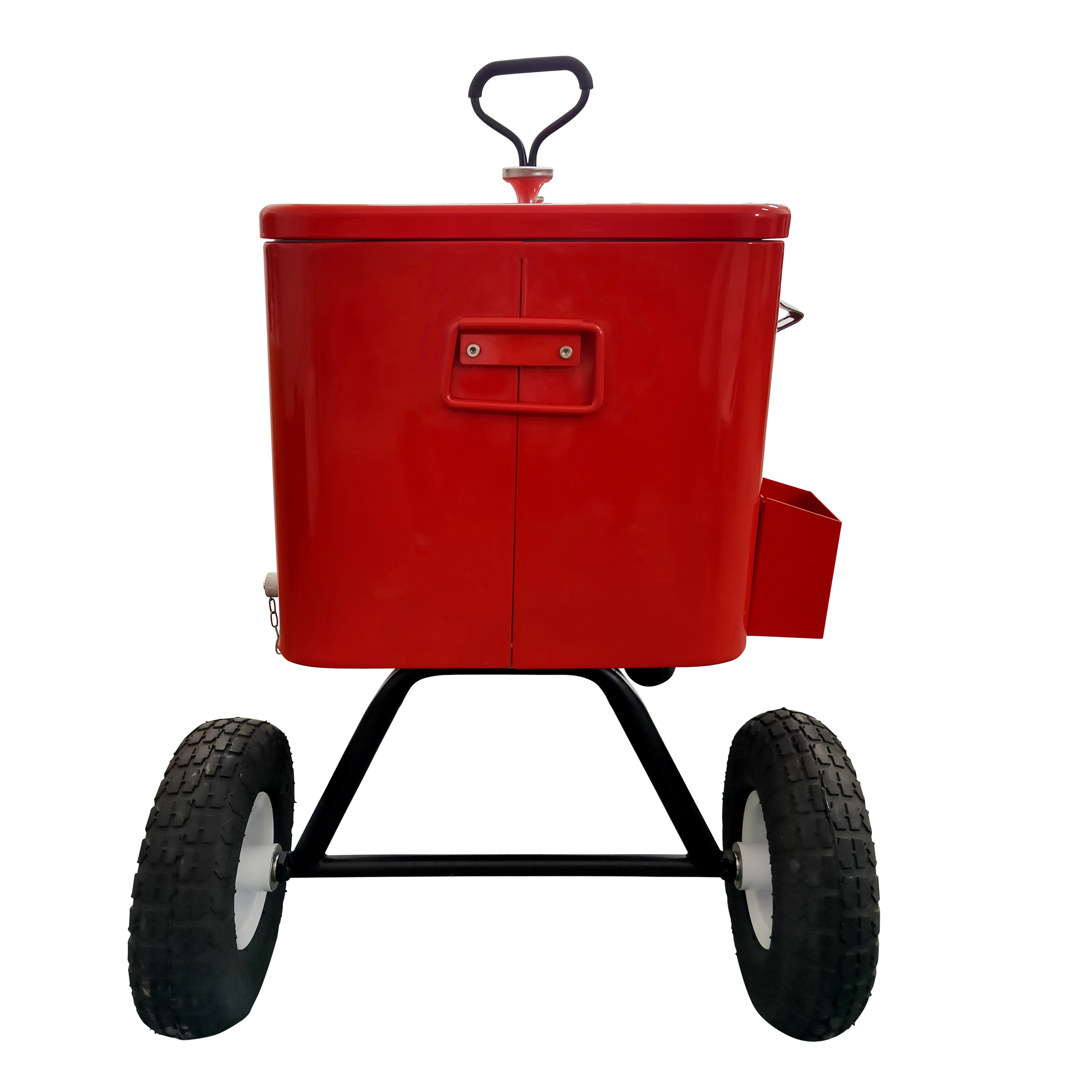 Bolderwagen Cooler Rood