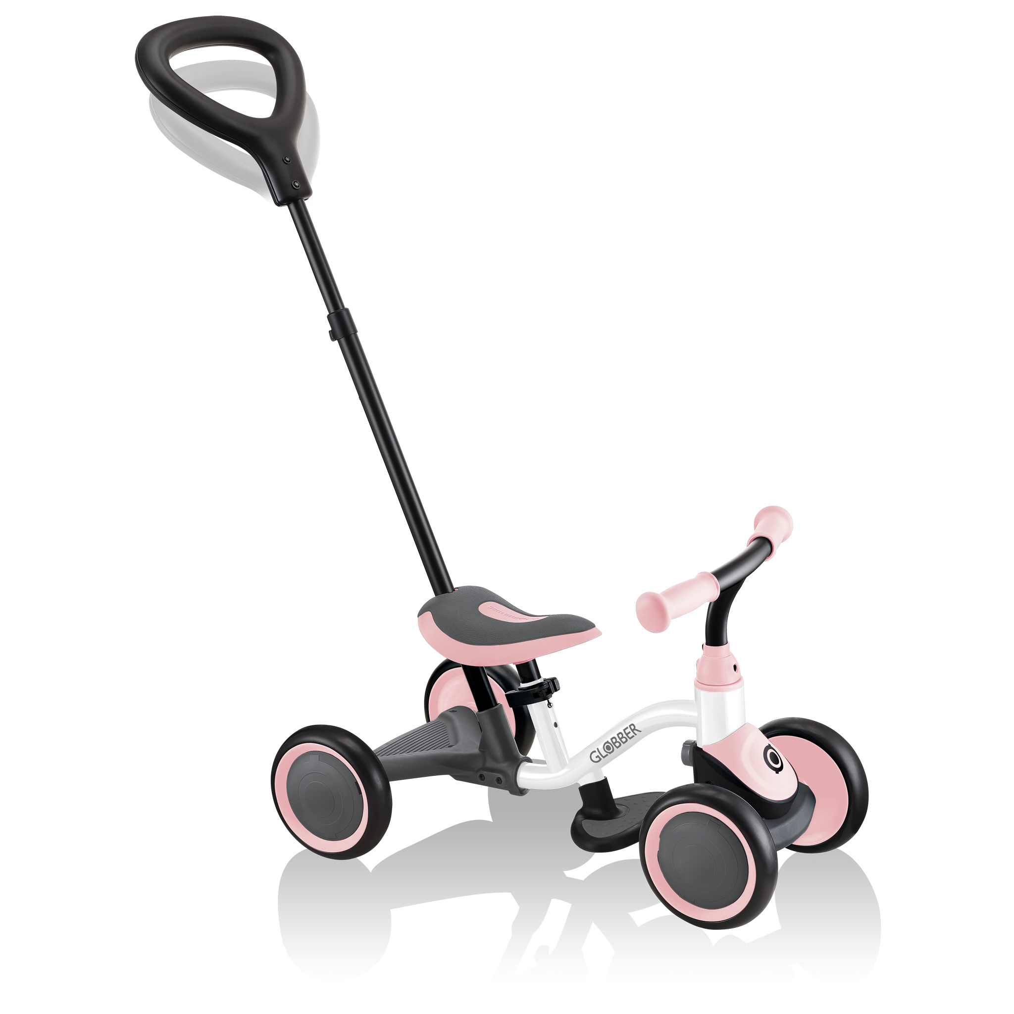 Learning Bike 3-in-1 Learning bike White Pastel Pink