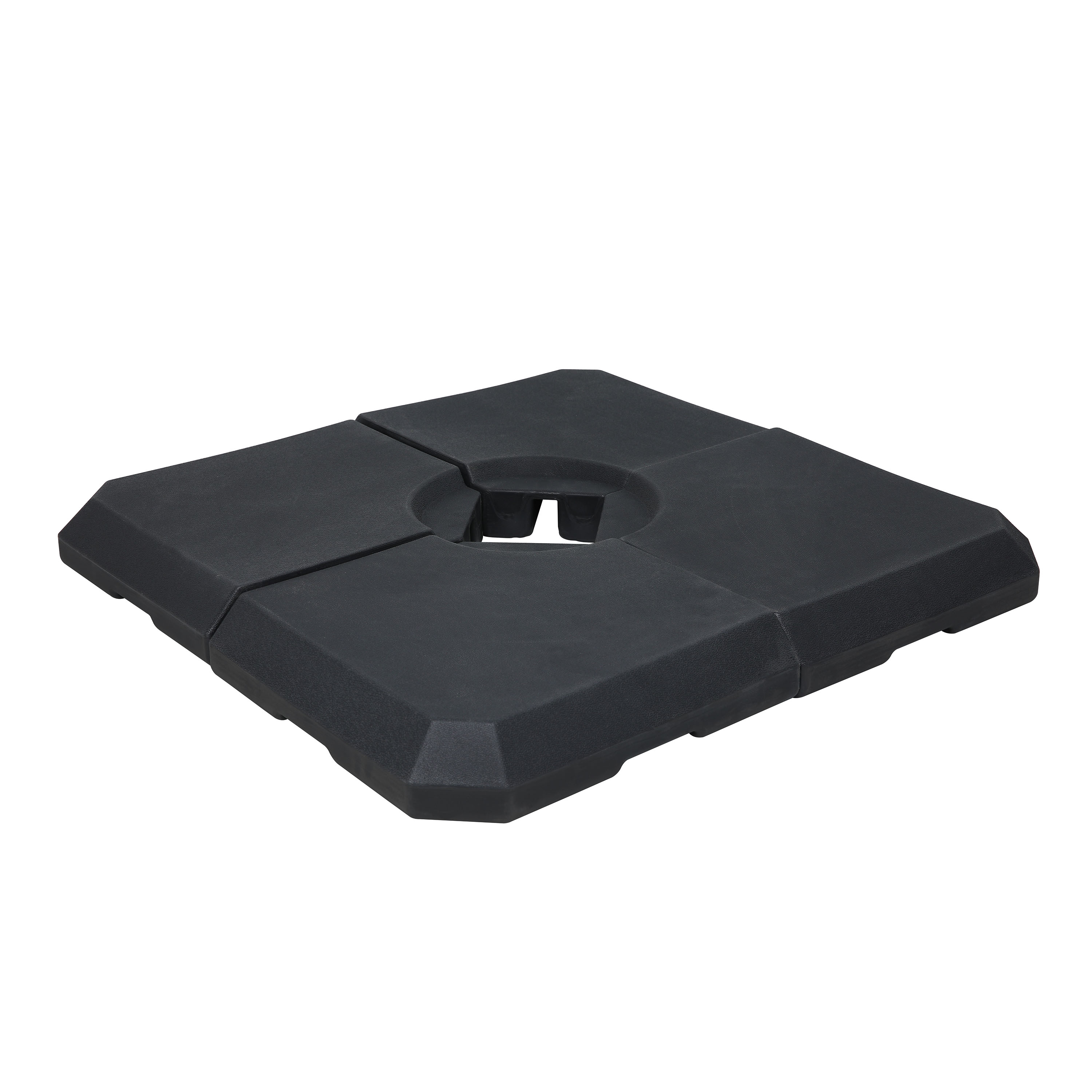 4-delige Vulbare Parasolvoet Zwart