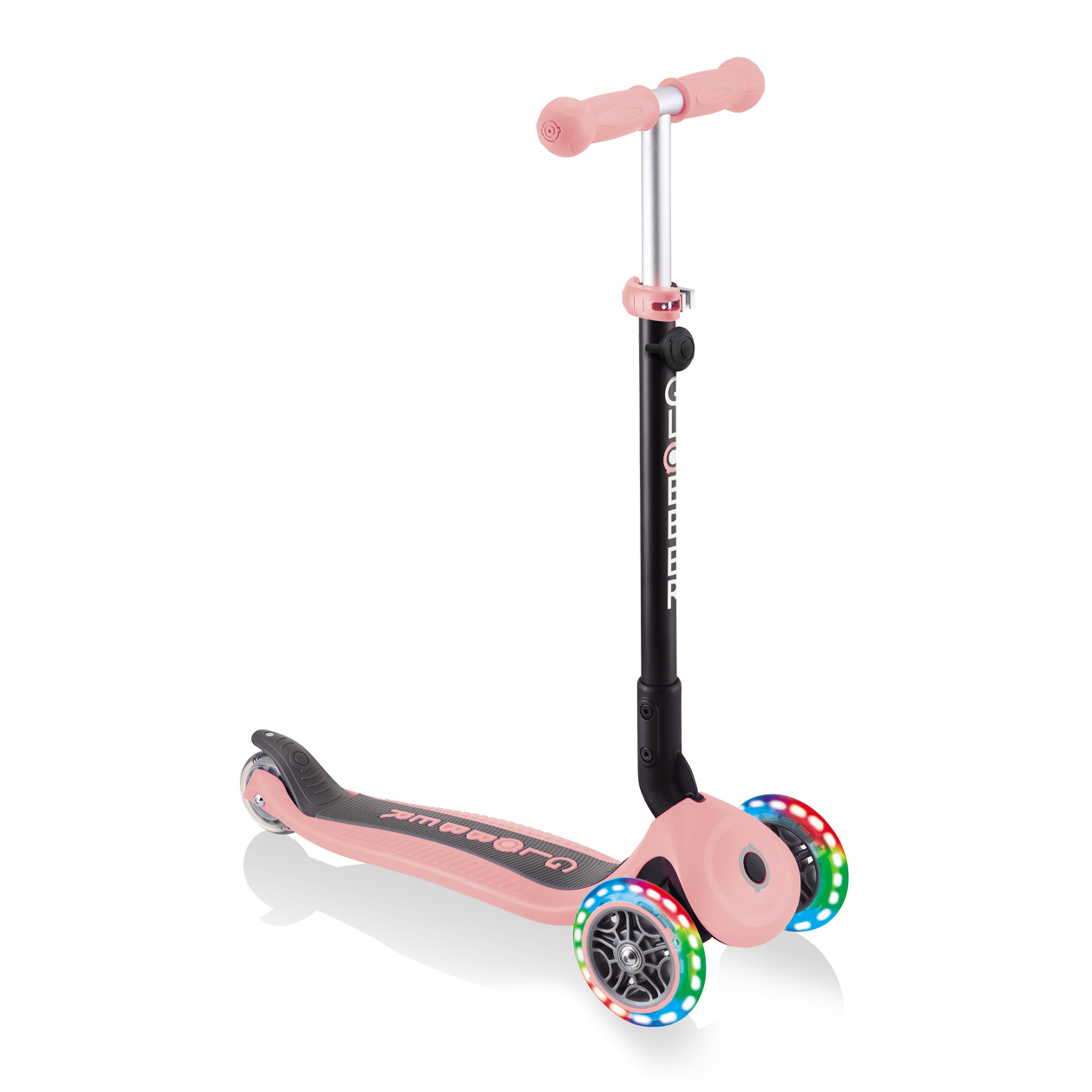 Go Up Foldable Plus Lights 3-in-1 Scooter Pastel Pink