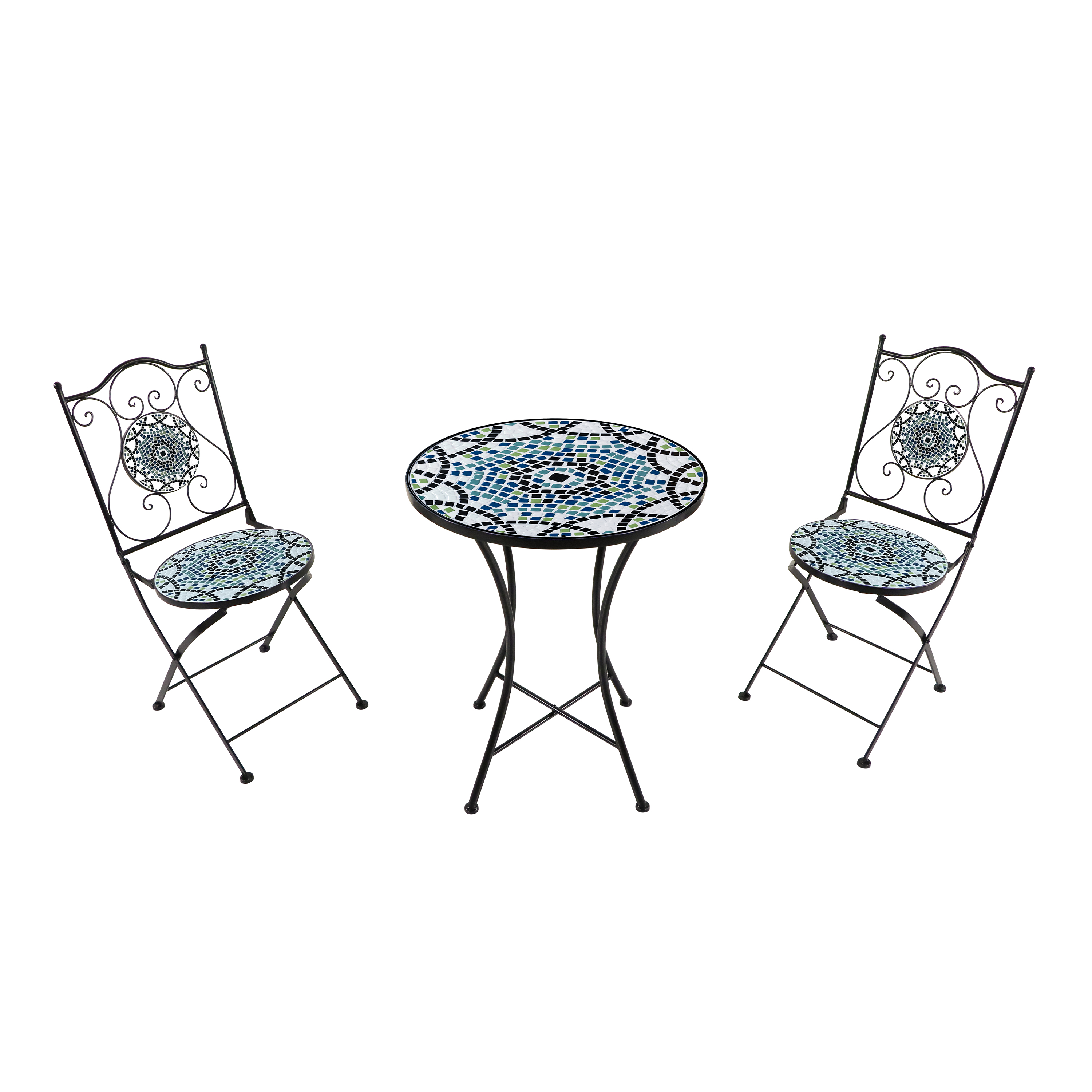 Amélie Mosaic Bistro Set Multicolour