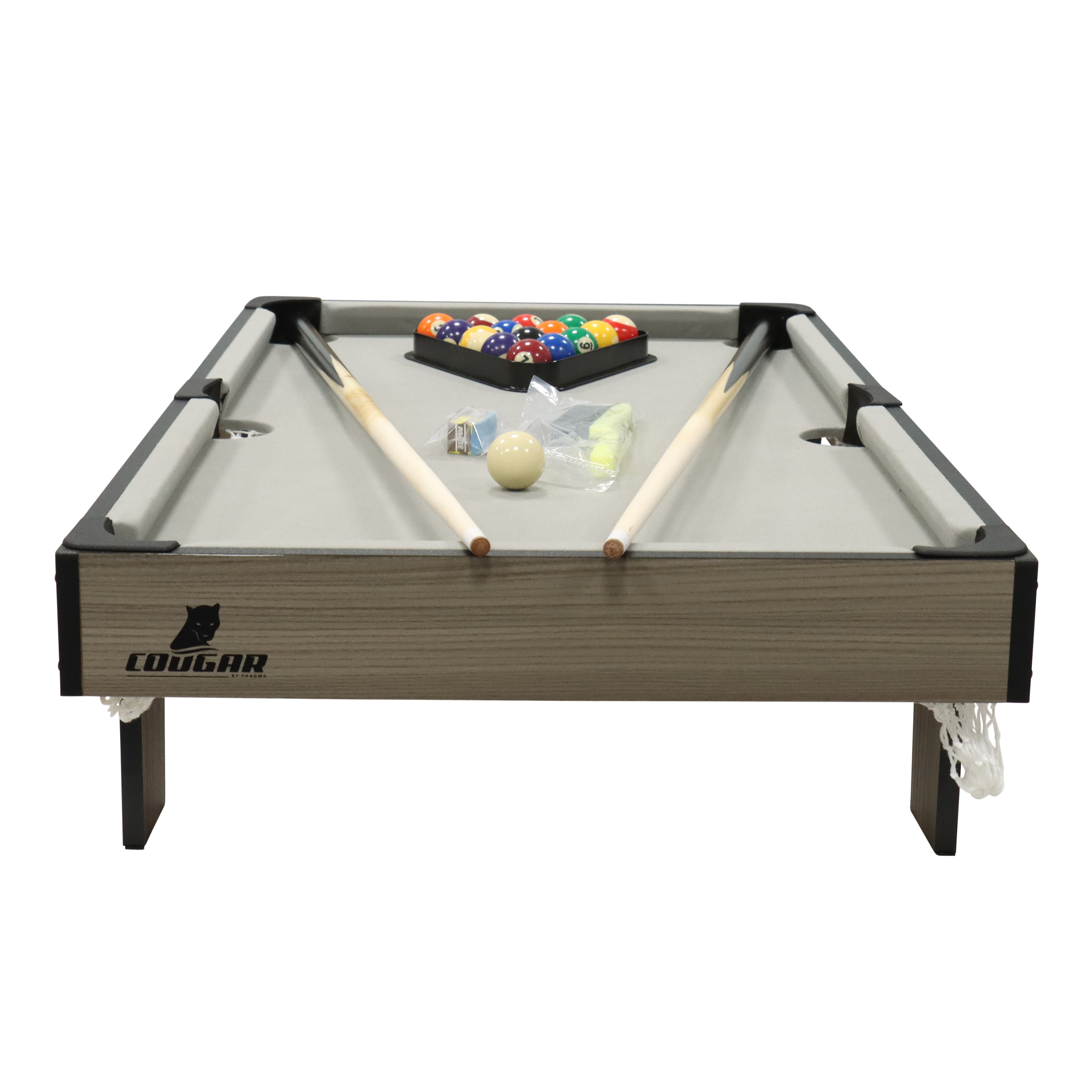 Pool Table Mini 3ft - Oak/Grey