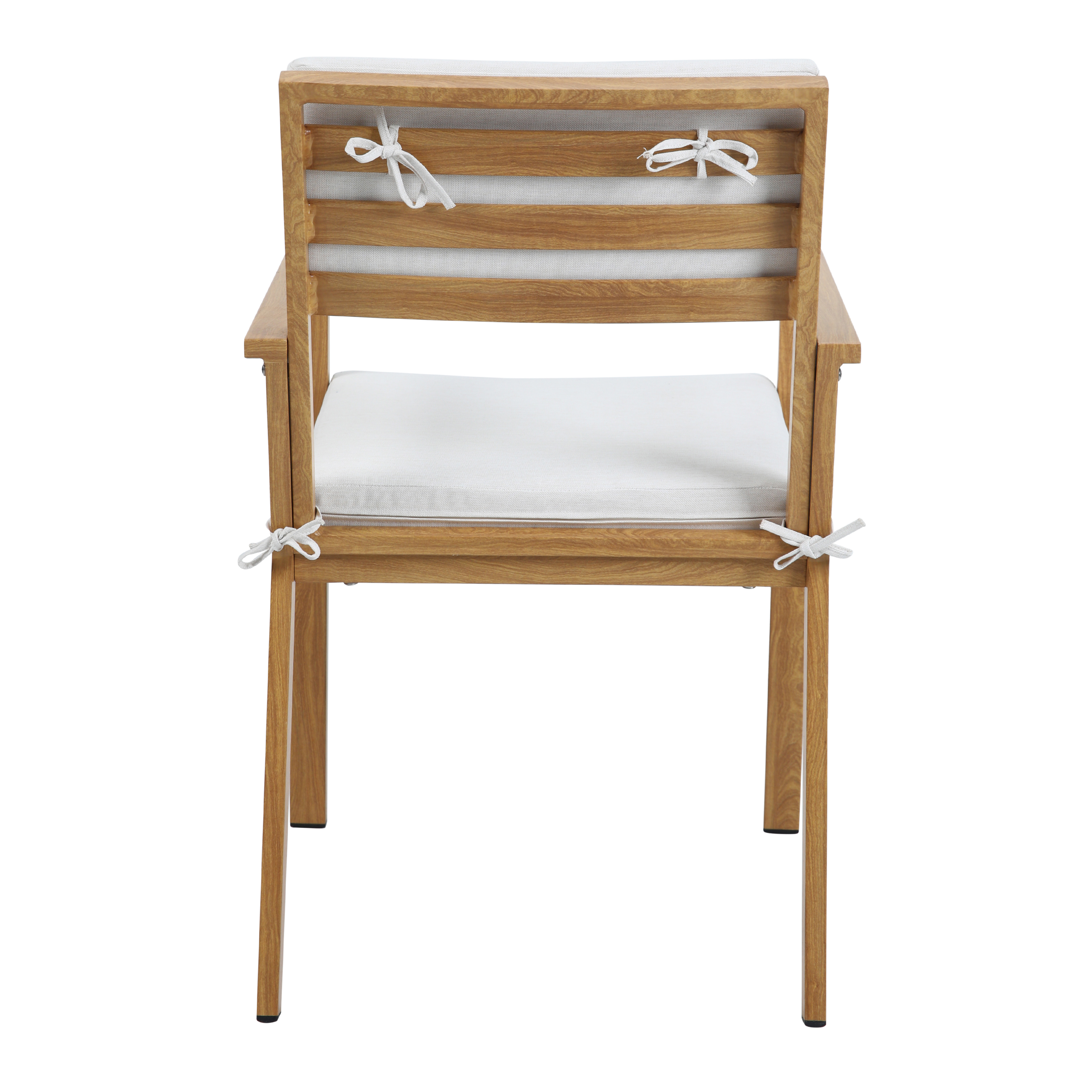 Jada Tuinset met 6 stoelen Houtlook/beige