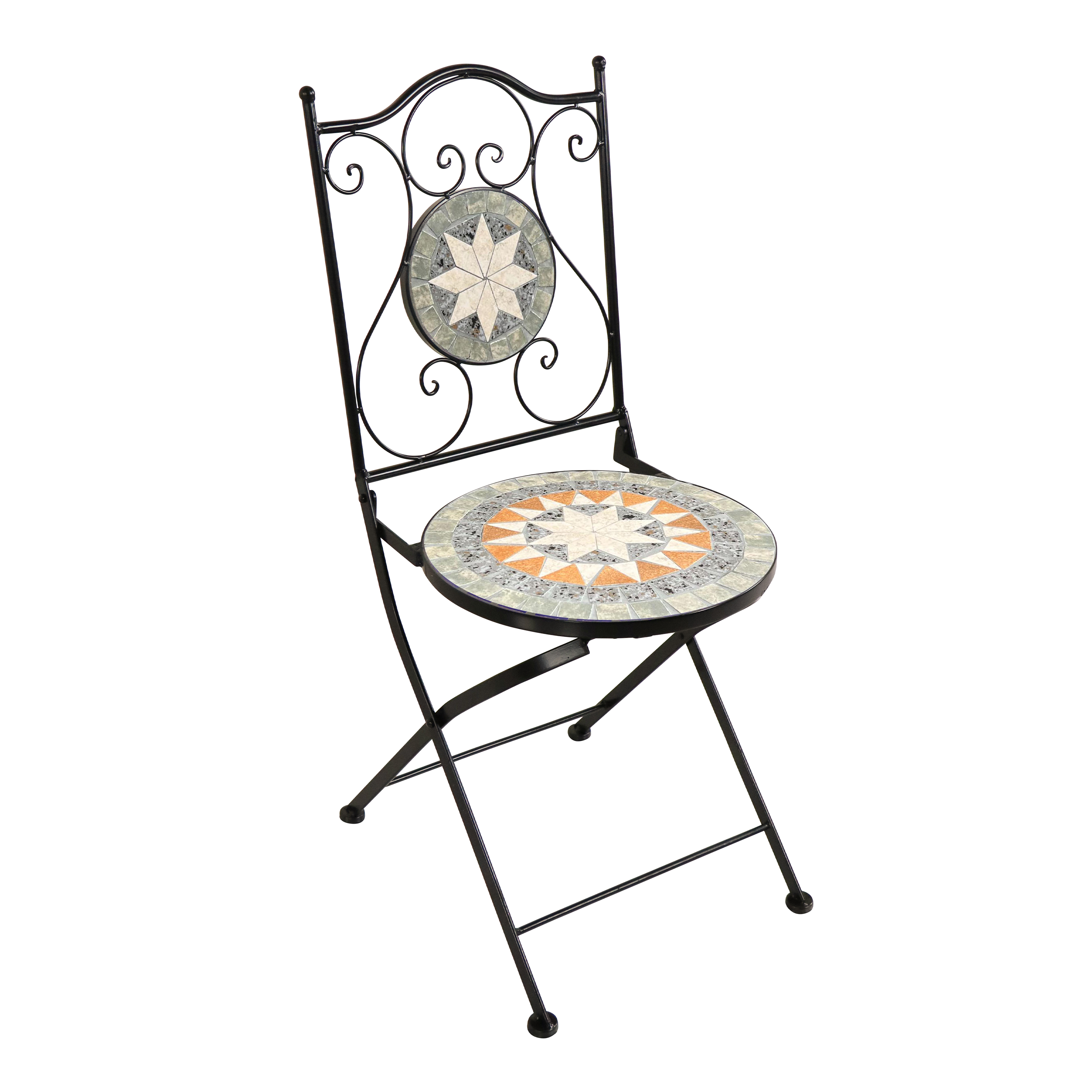 Amélie Mozaïek Bistro-set Ster Grijs/bruin