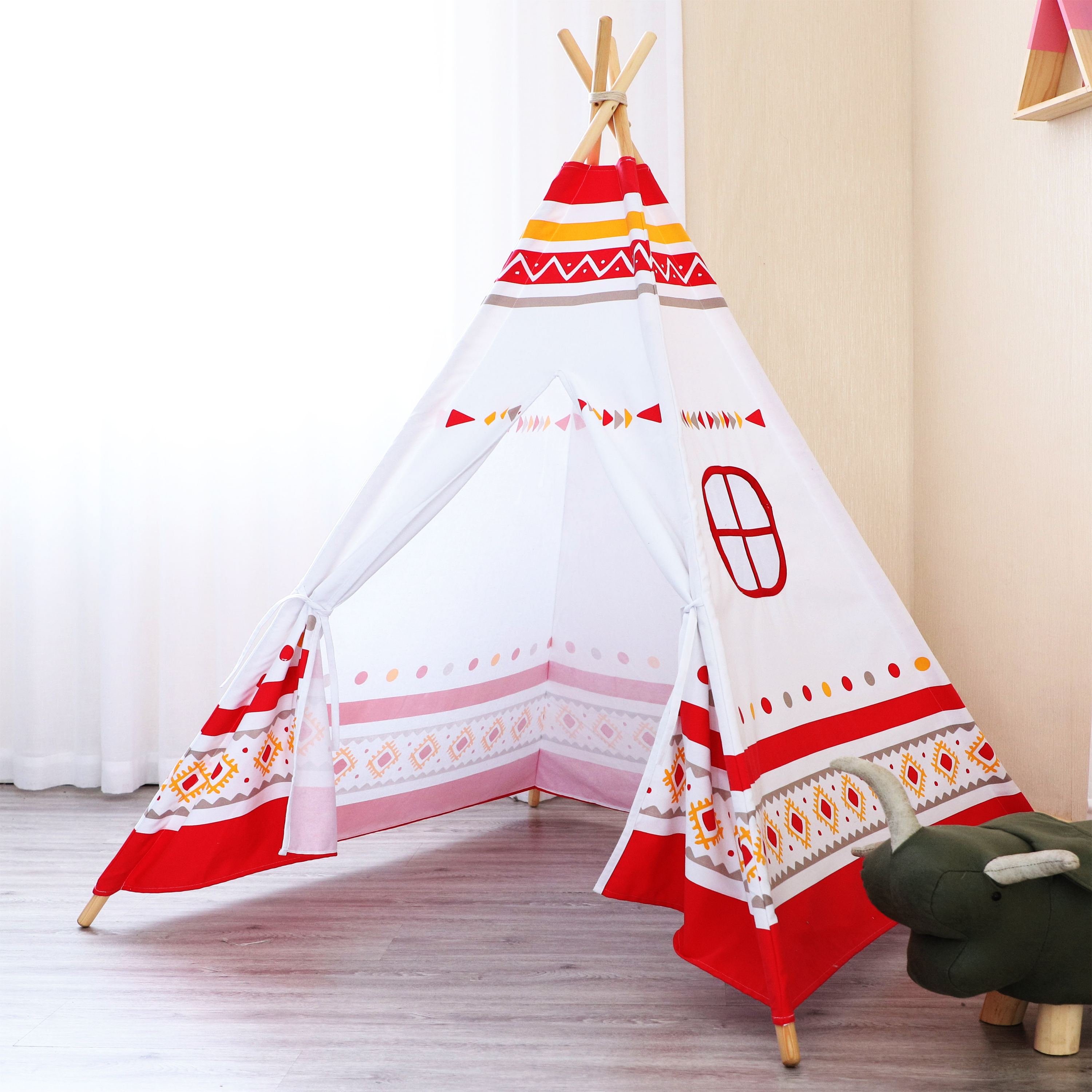 LED Teepee Tent Red / white LED Teepee Tent Red / white