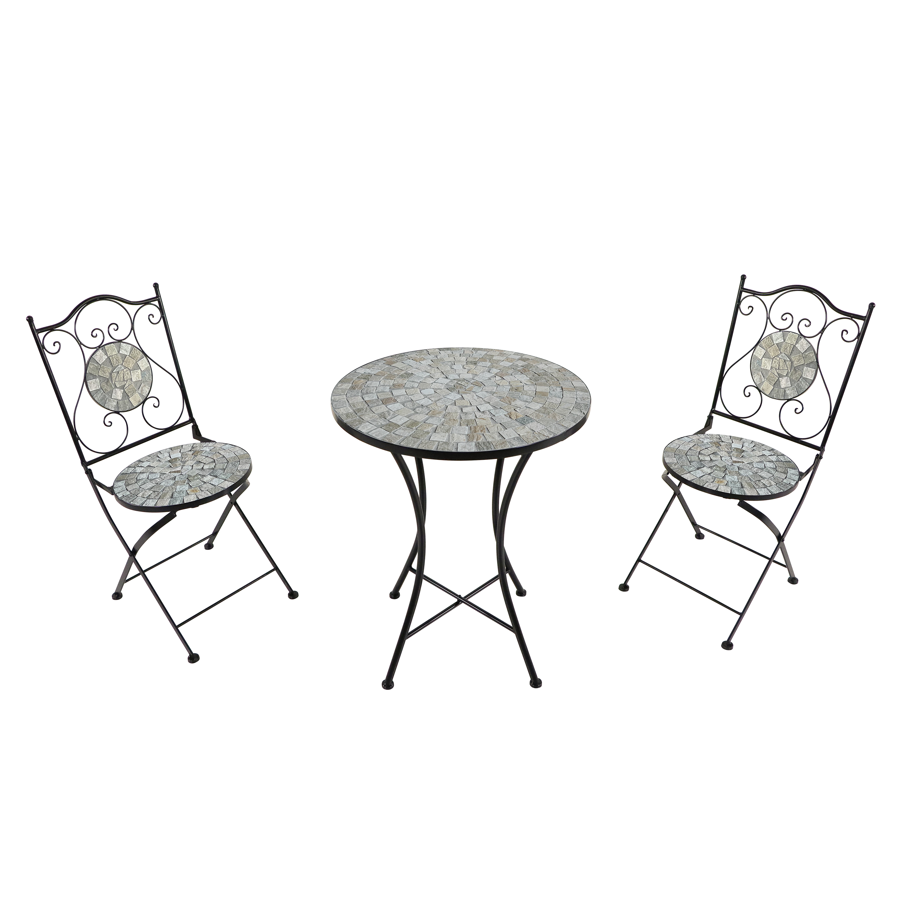 Amélie Bistro Set Mosaic - Sandy Beige
