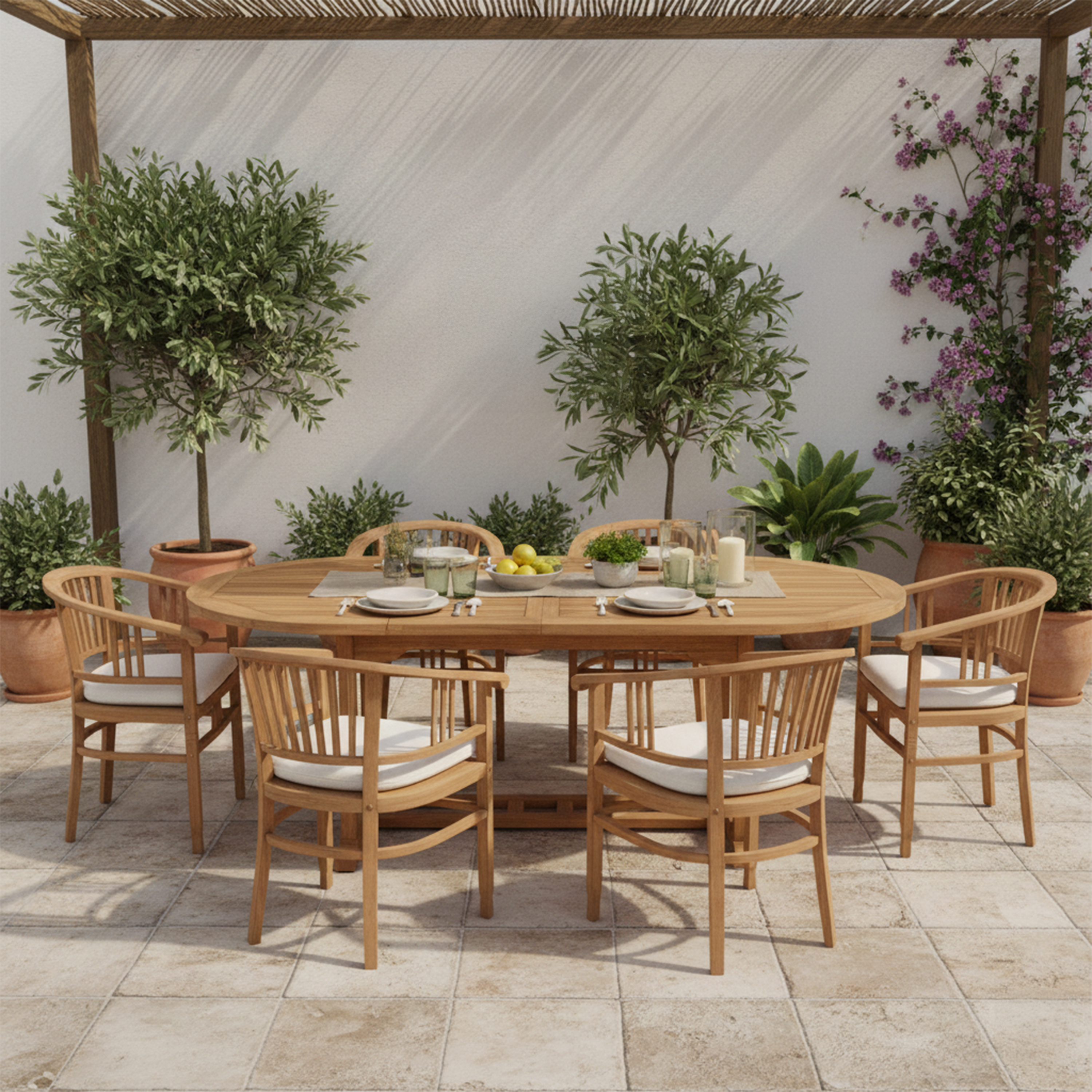 Marzi set - incl. 6 pcs Talia chair