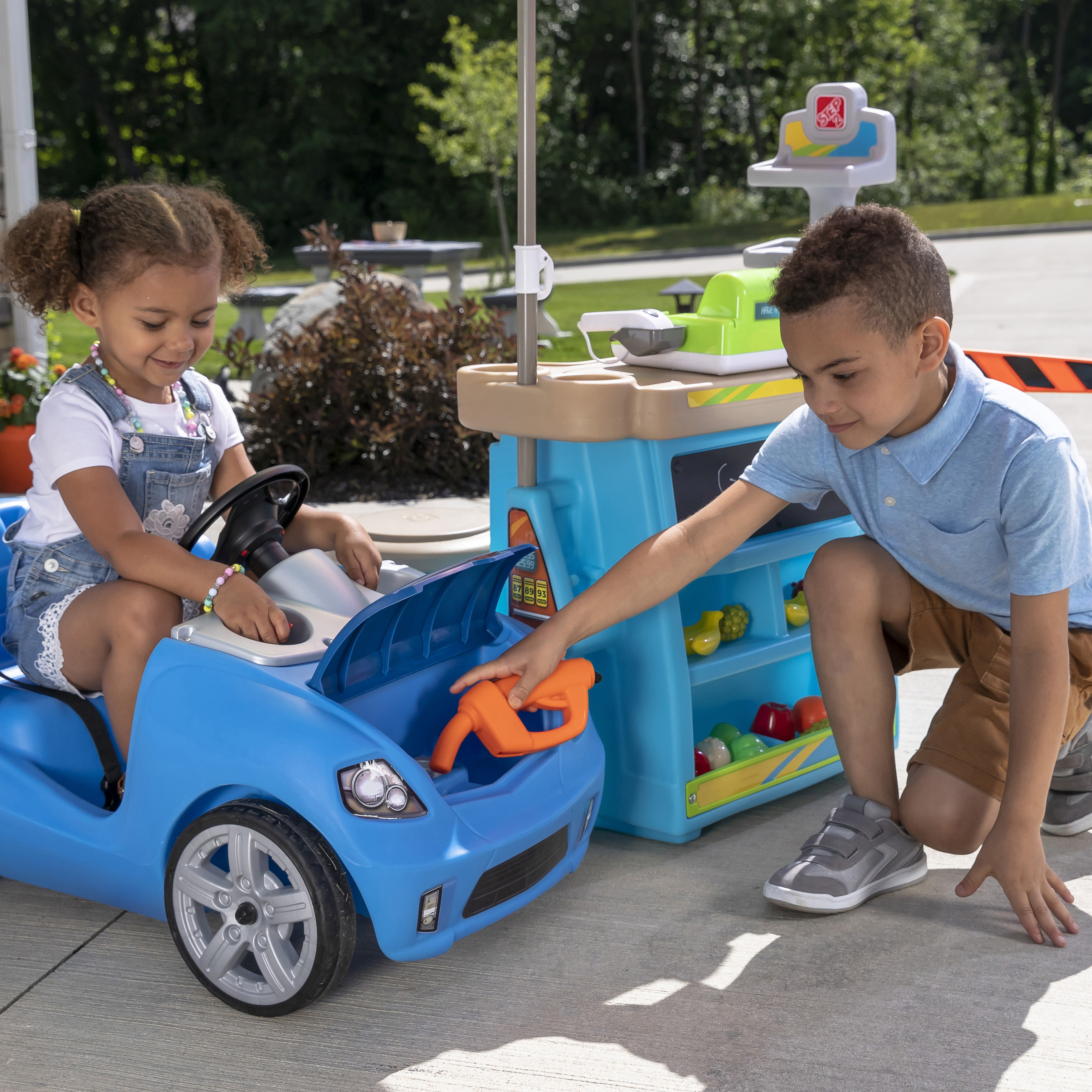 Stop & Go Marchande Enfant avec accessoires