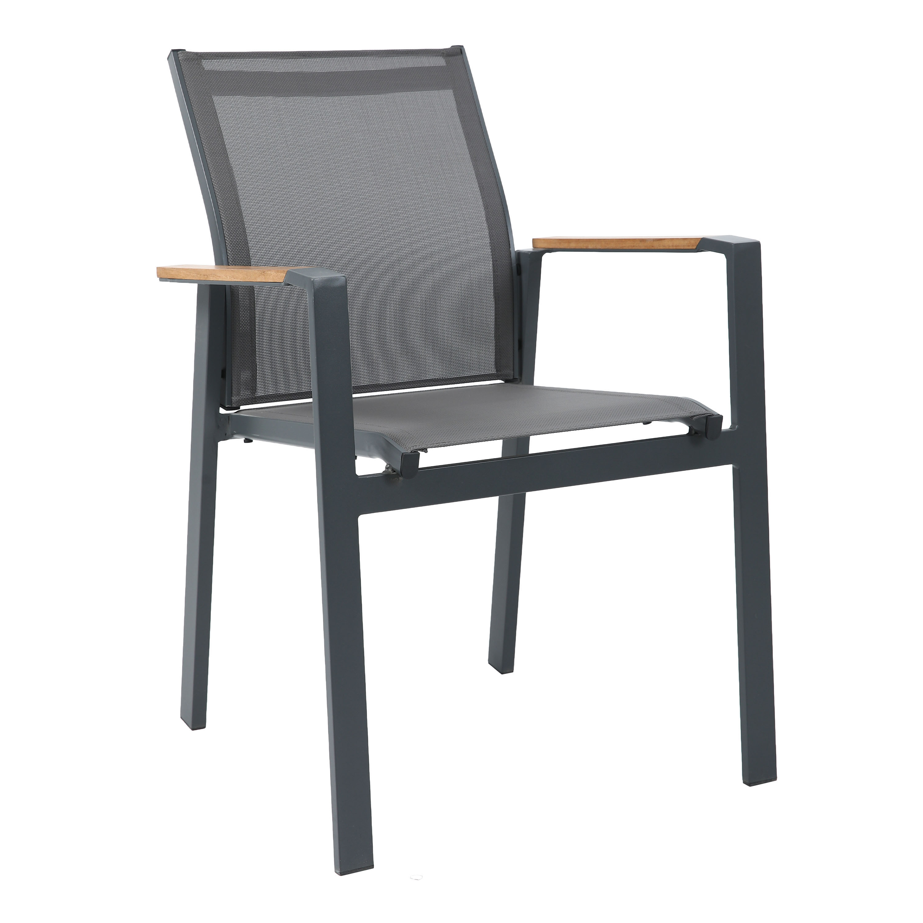 Hani/Alva 150 cm Tuinset 7-delig Teak/Aluminium