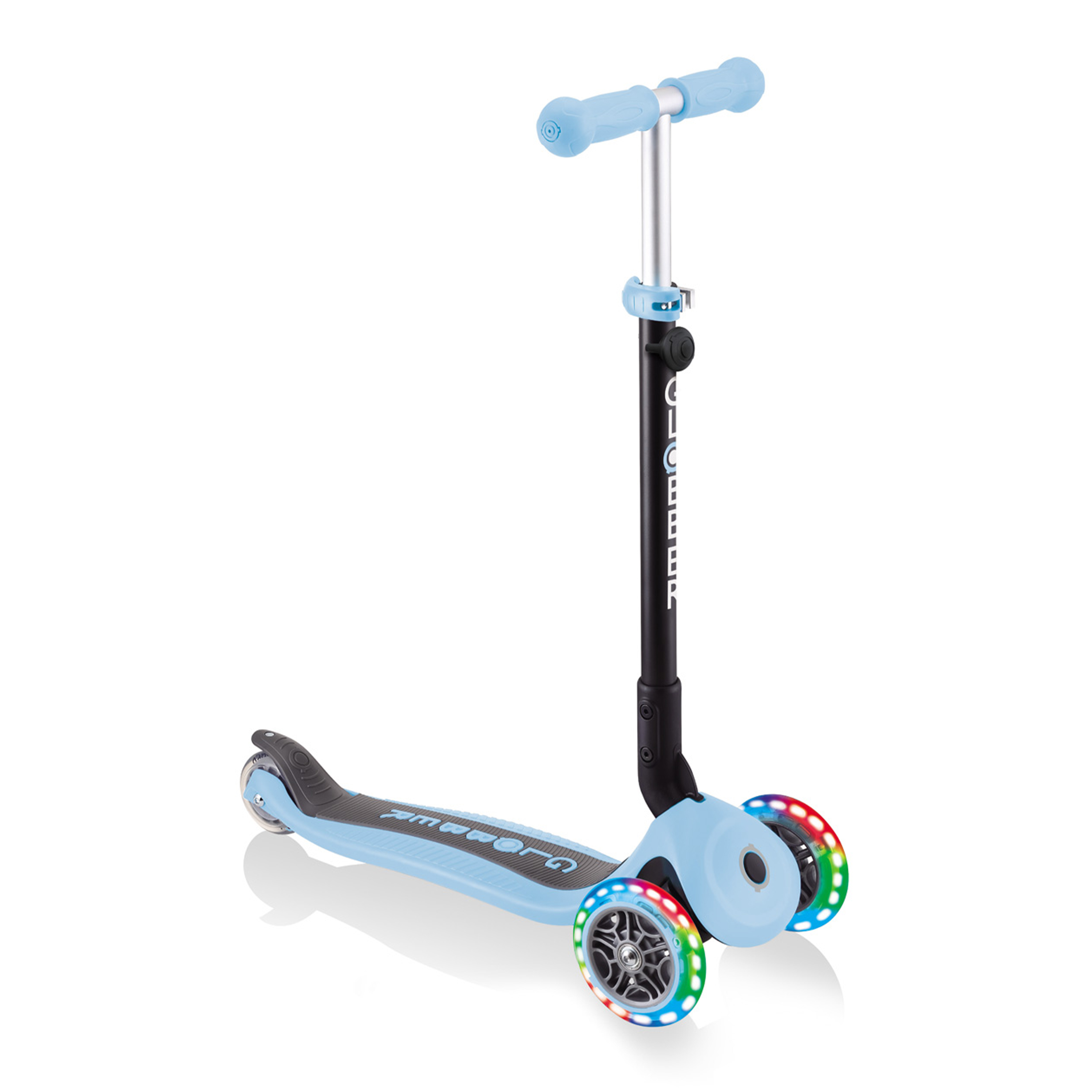 Go Up Foldable Plus Lights 3-in-1 Scooter Pastel Blue