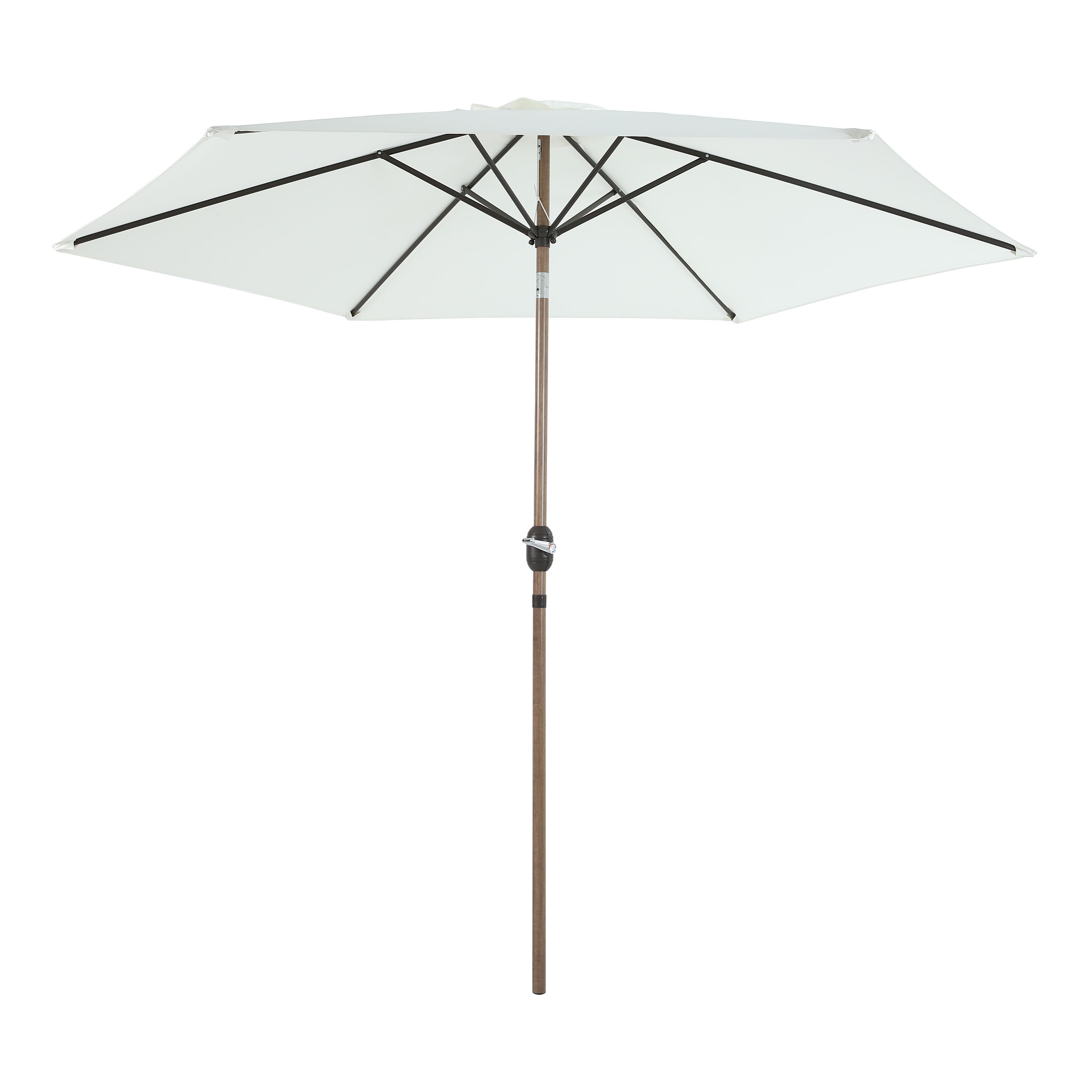 Noor Stokparasol Ø 300cm Eikenlook/beige