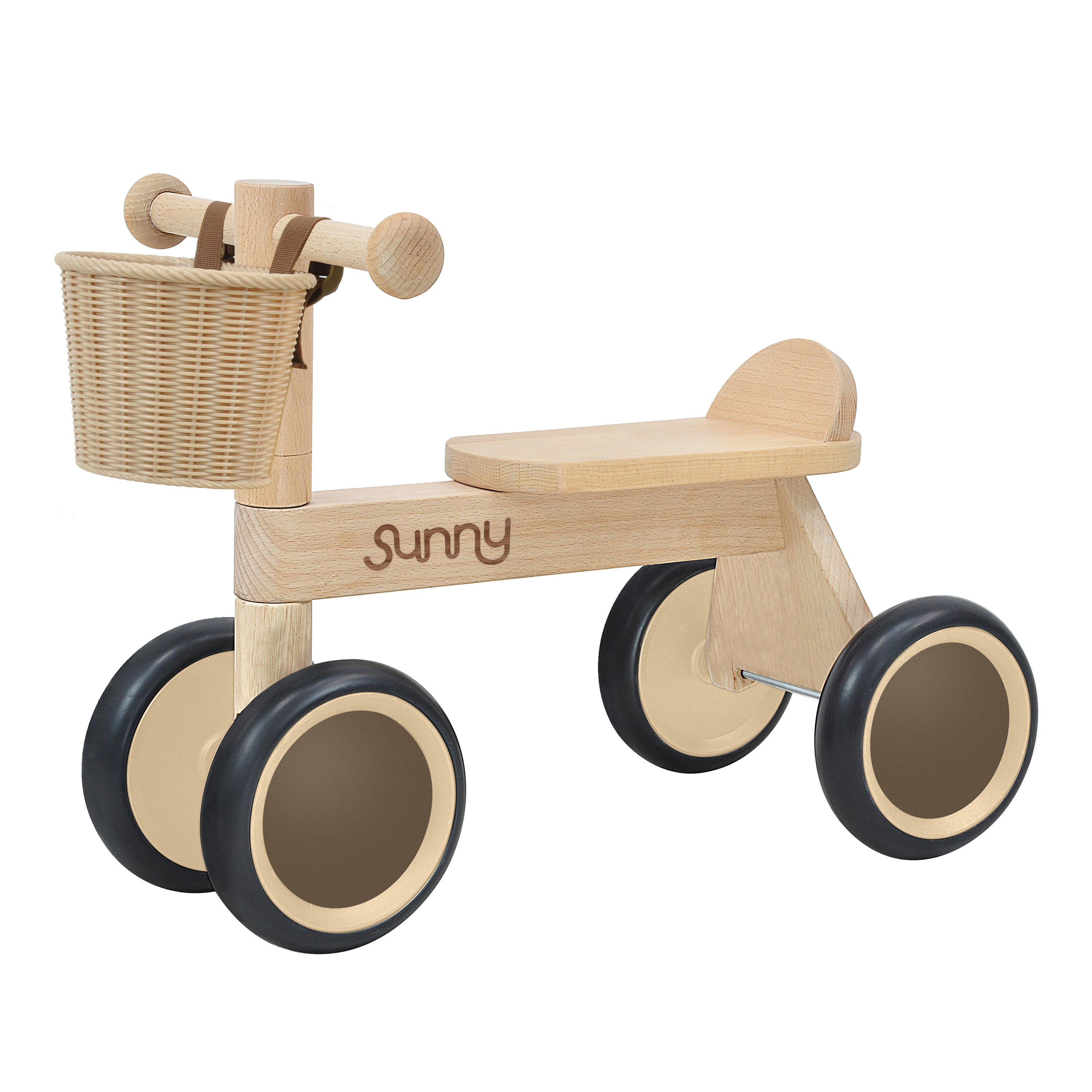 Mini Walker Wooden Balance bike incl. Storage Basket
