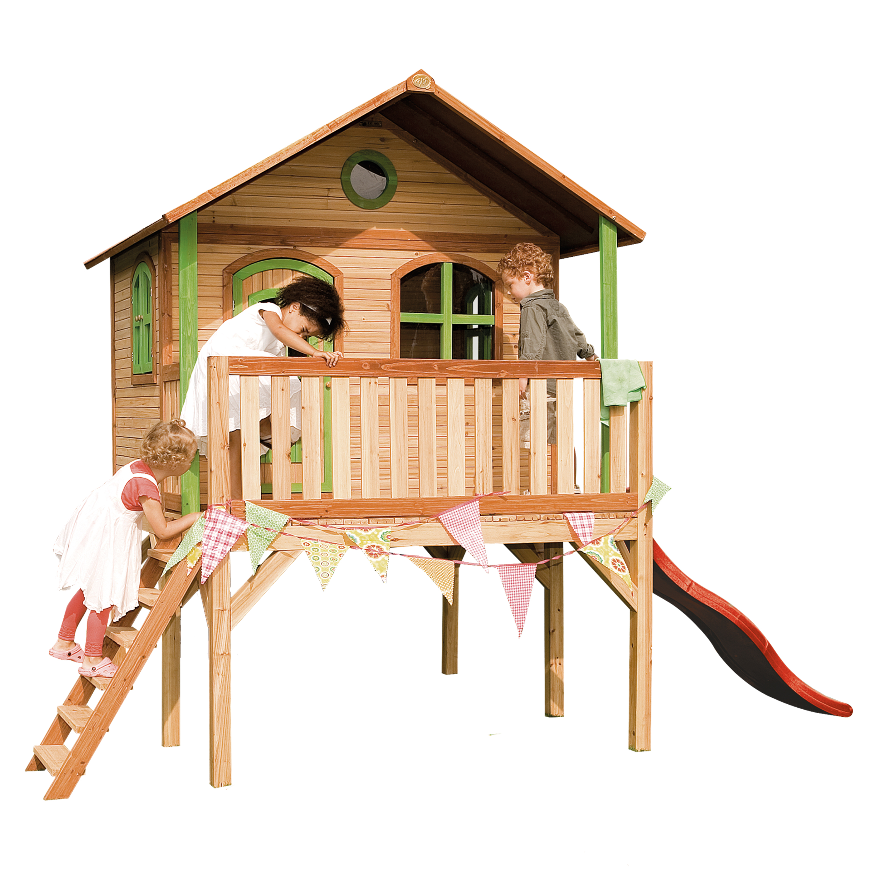 Sophie Speelhuis Bruin/groen - Rode Glijbaan