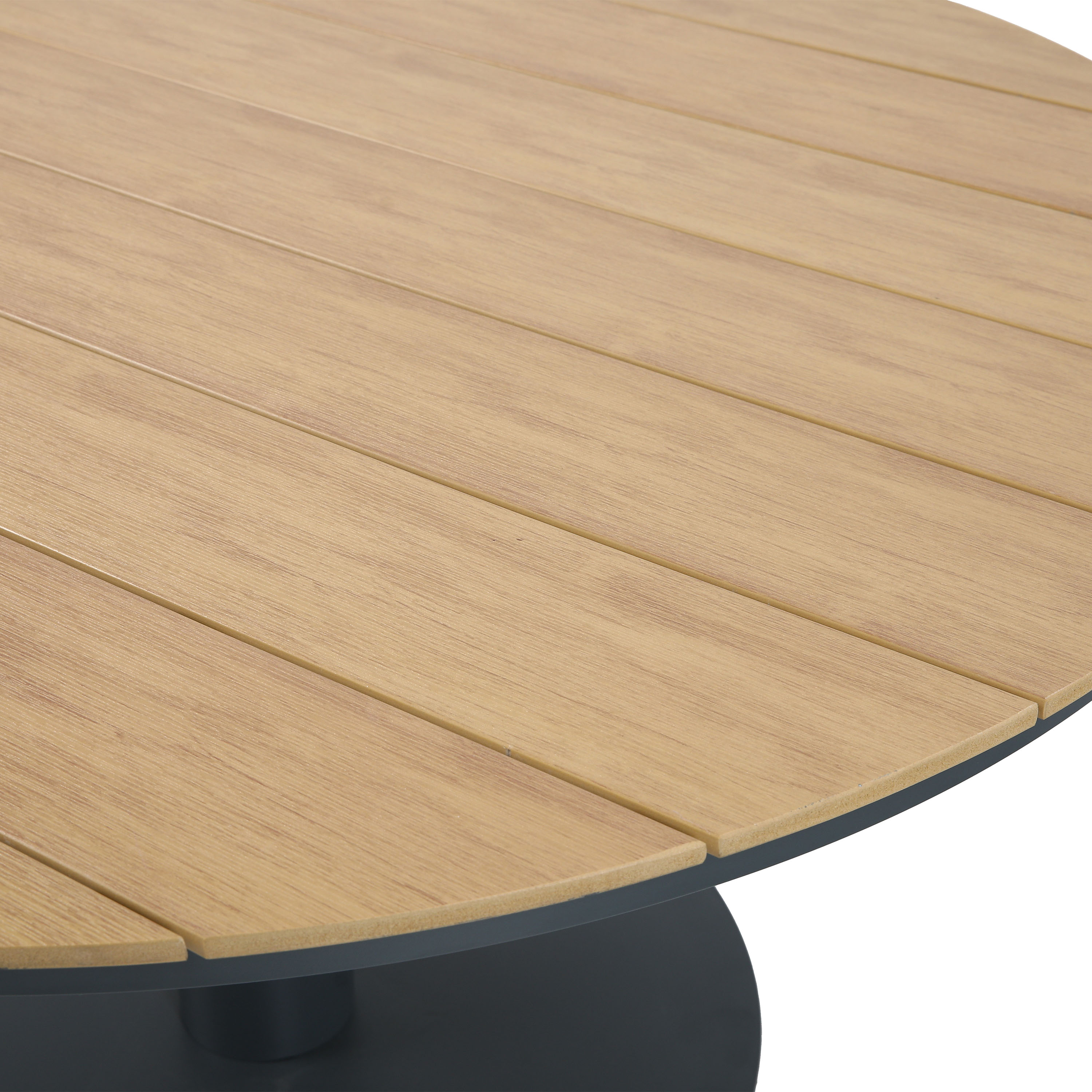 Jay/Faye Ensemble de jardin, 150 cm, 7 pièces -Anthracite