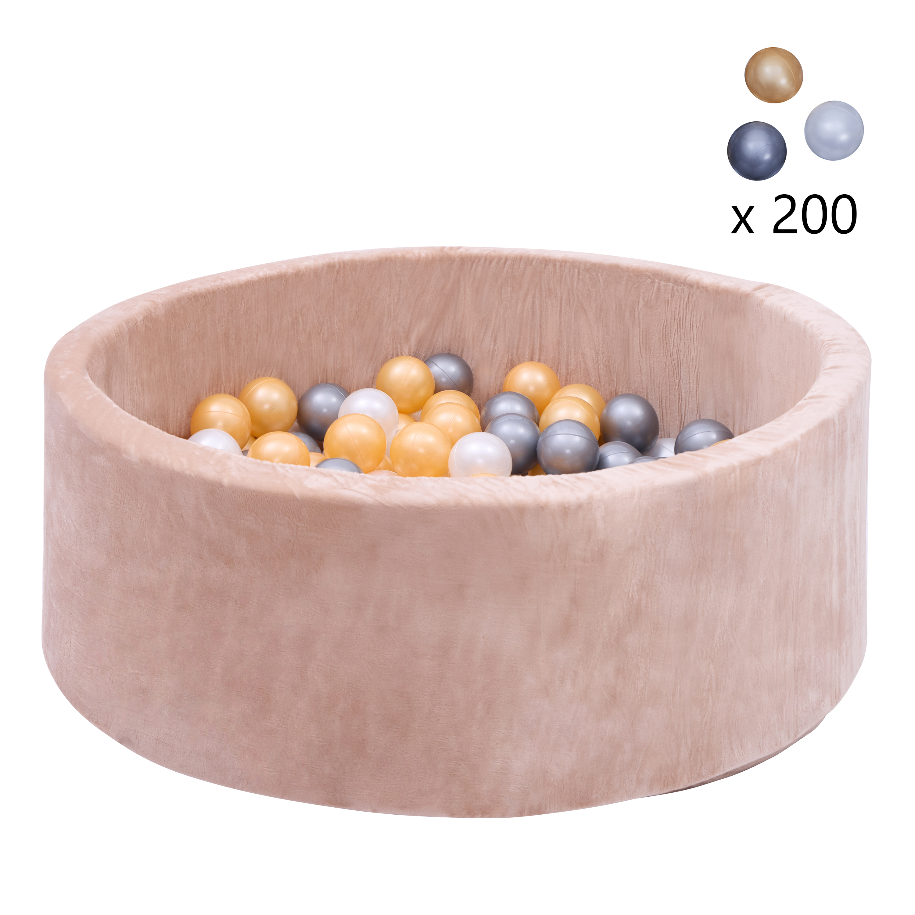 Boaz Ballpit incl 200 Balls - Beige