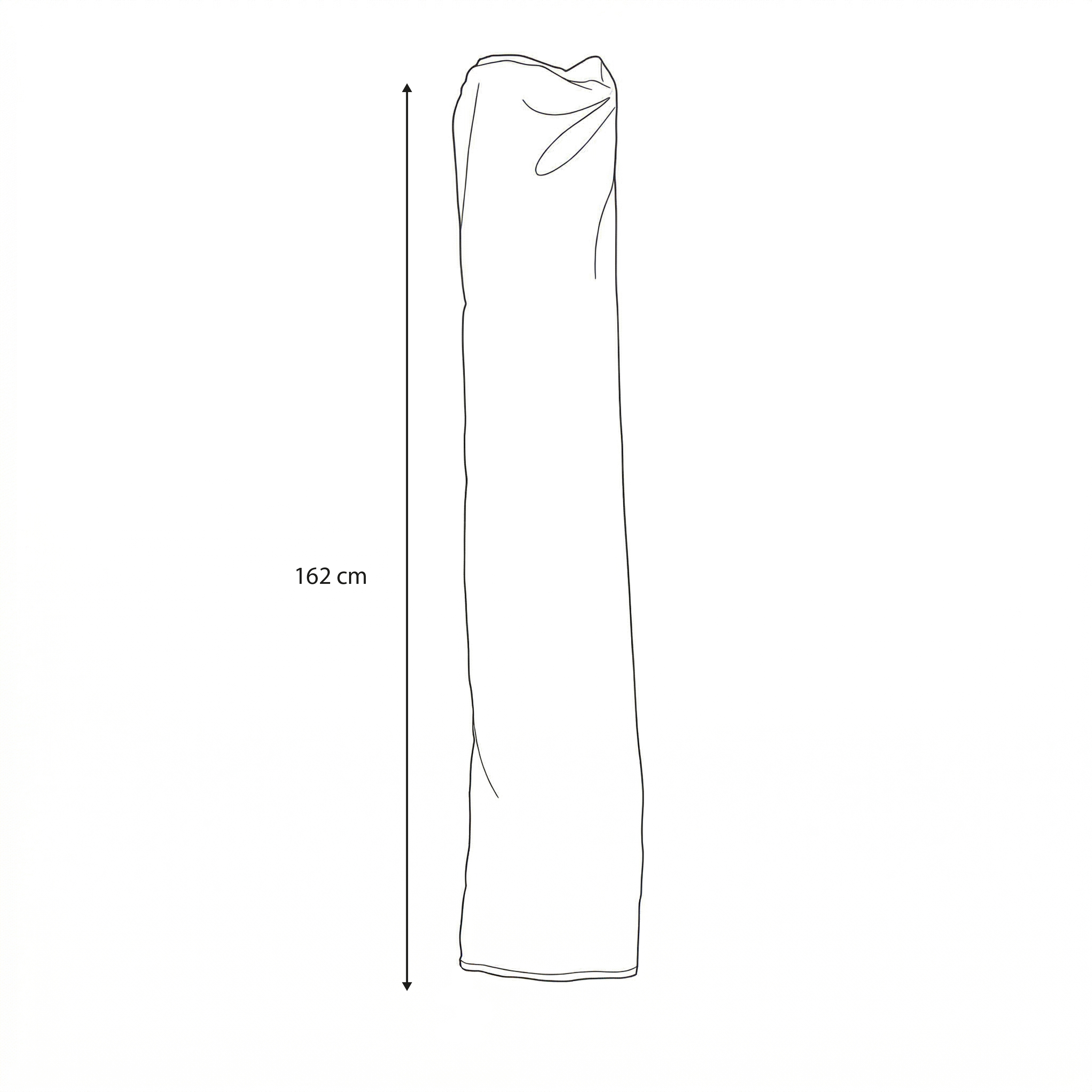 Pole Umbrella Cover L162 - Ø 300cm - Black