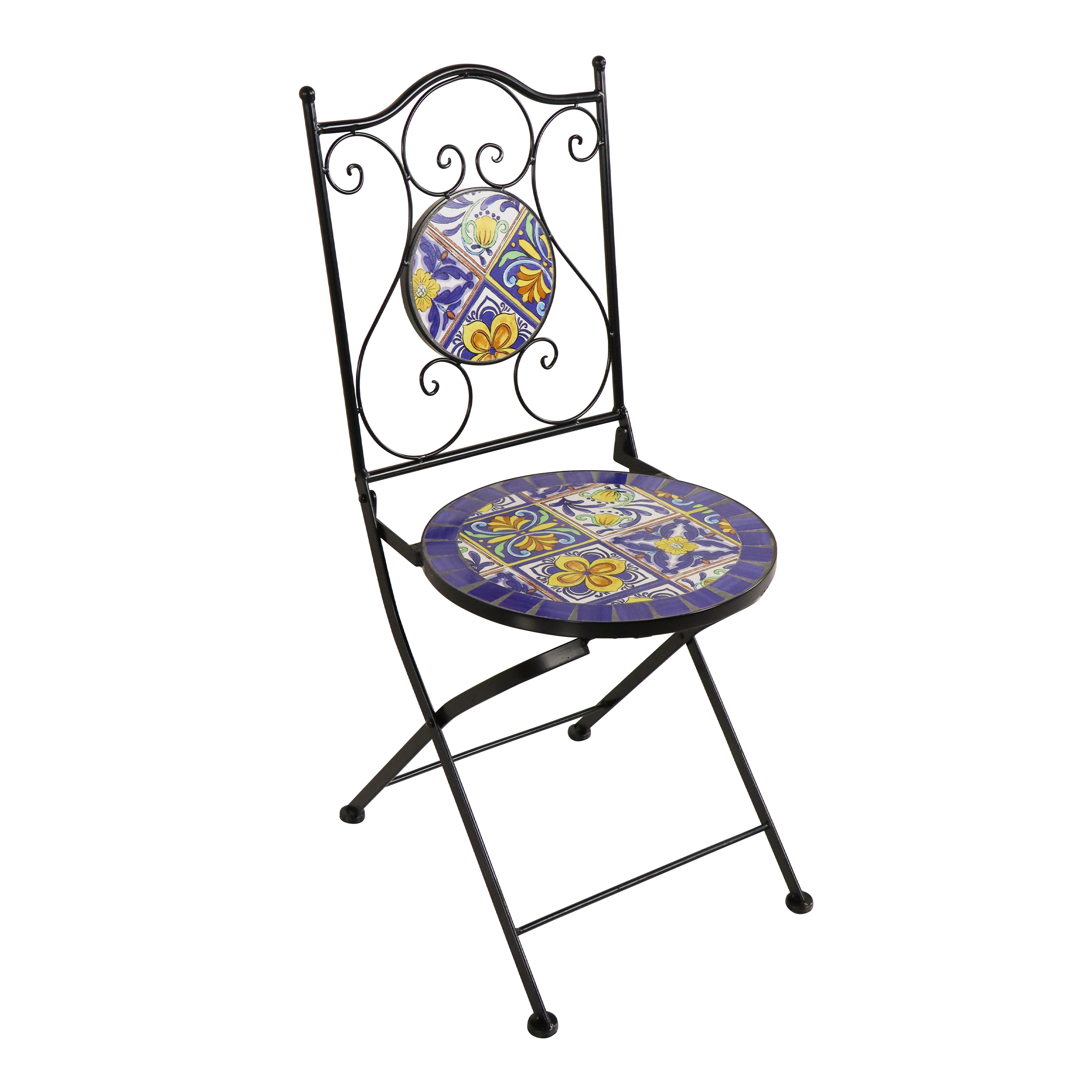 AXI Amelie Bistro Set Mosaic Mediterranean Style Blue Yellow Toys and Garden