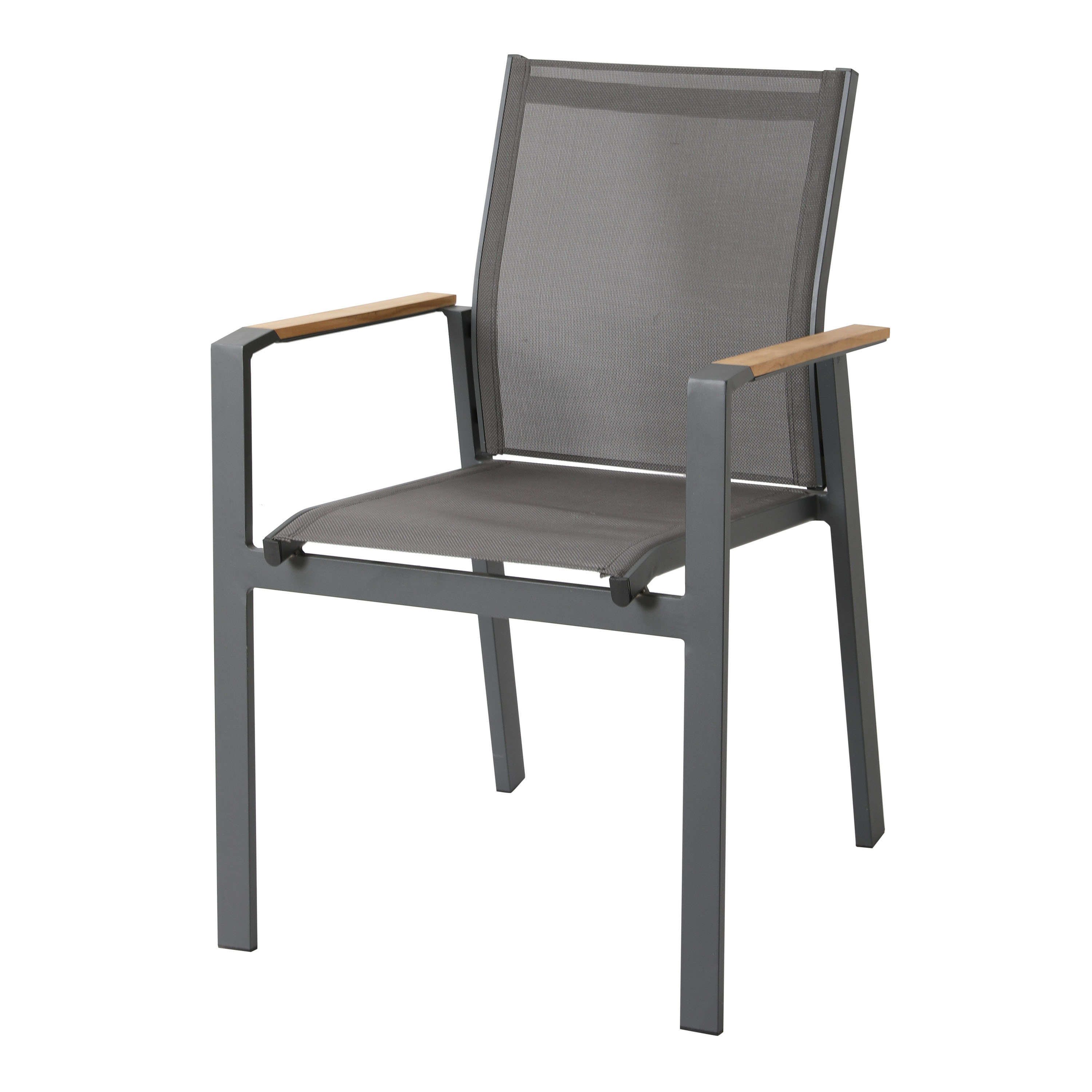 Hani/Alva 150 cm Tuinset 7-delig Teak/Aluminium