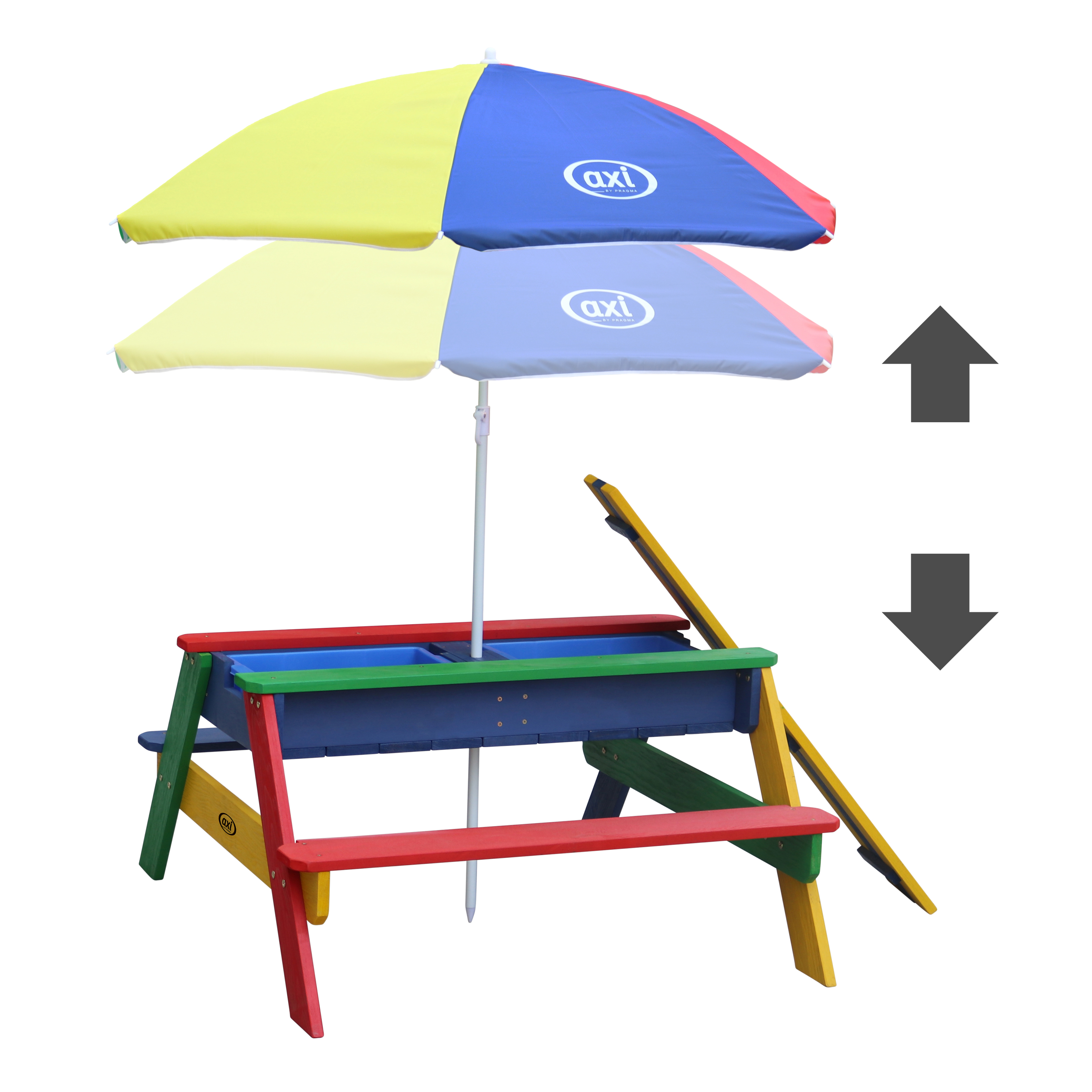 Nick Zand & Water Picknicktafel Regenboog - Parasol Regenboo