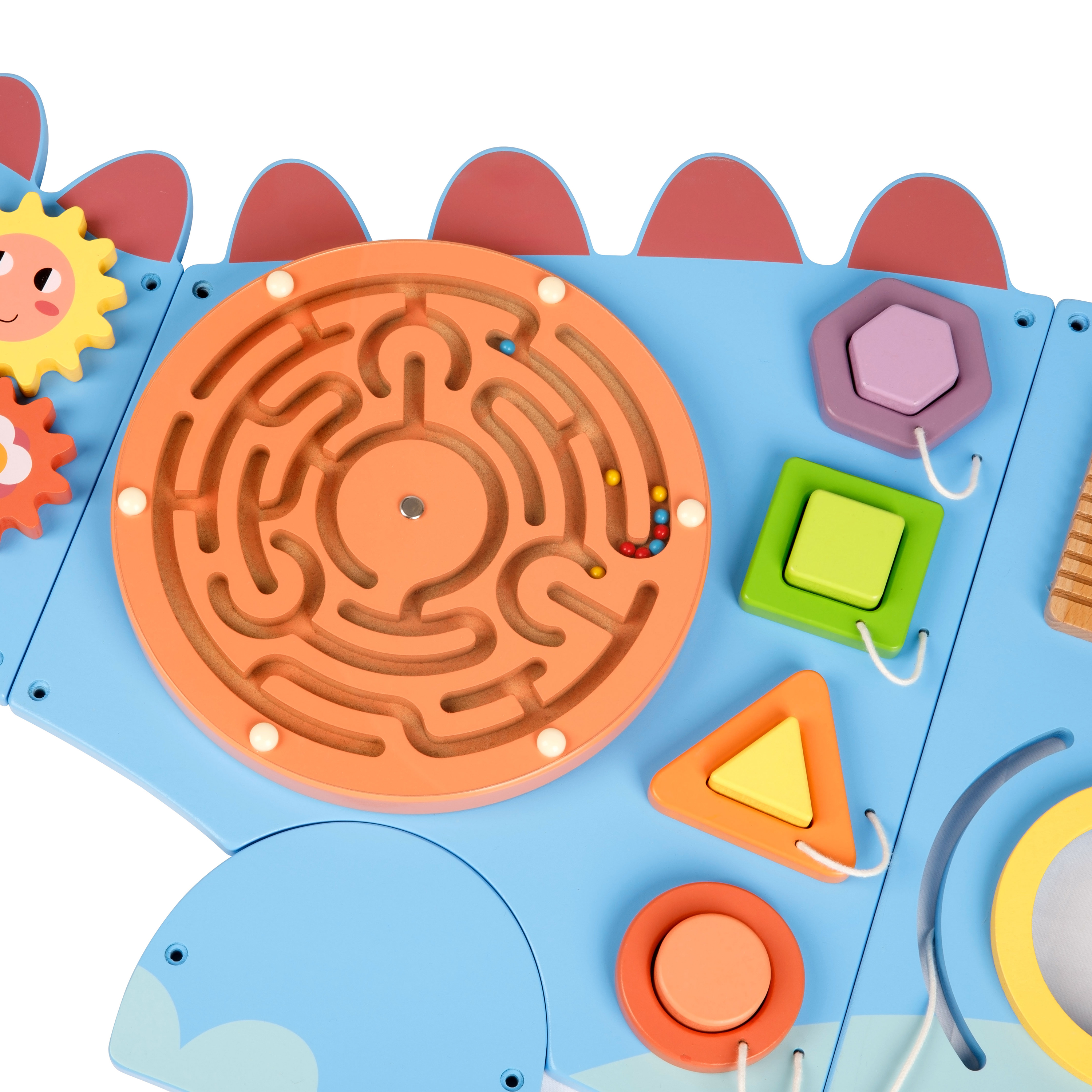 Houten Activiteitenpaneel Dinosaurus