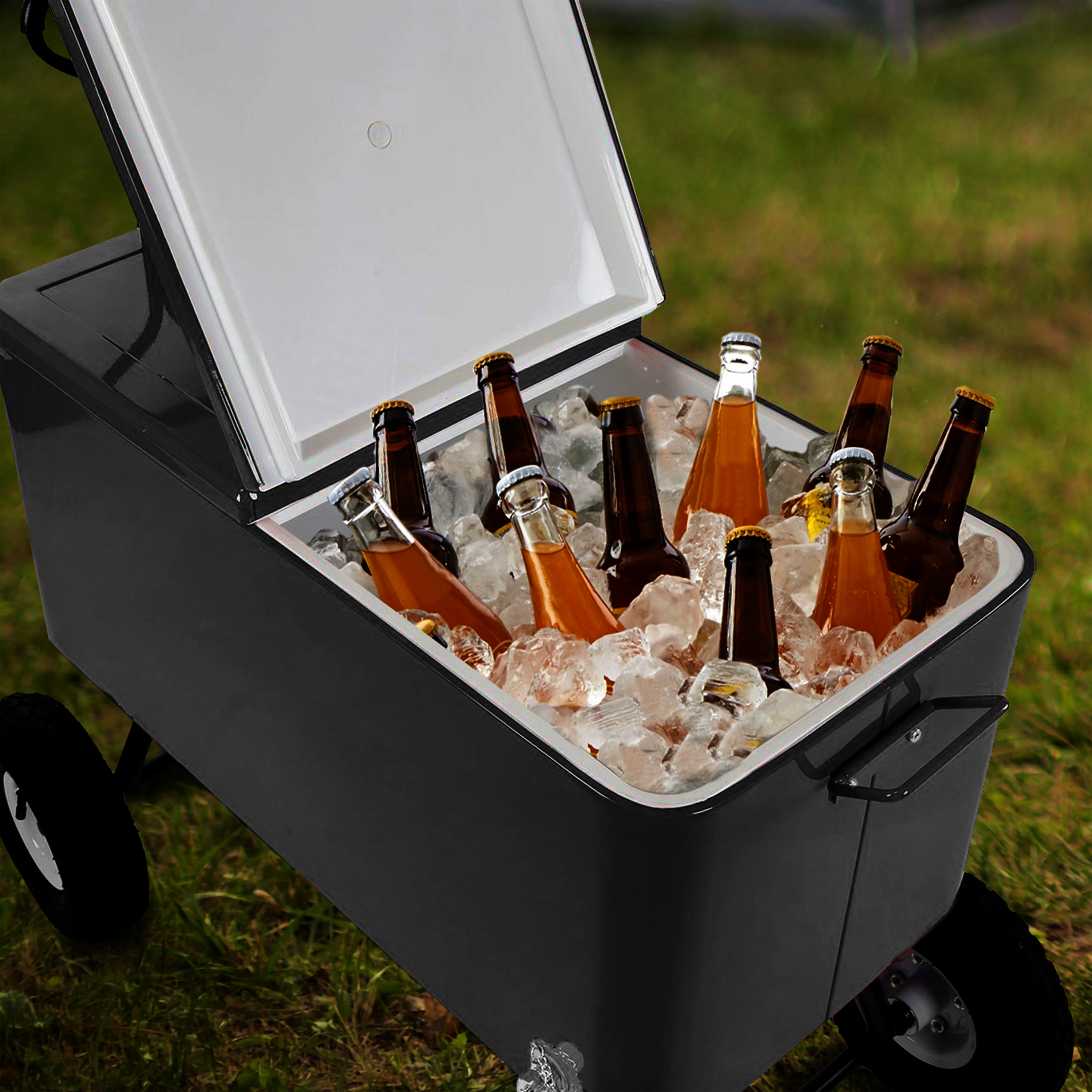 Bolderwagen Cooler Zwart