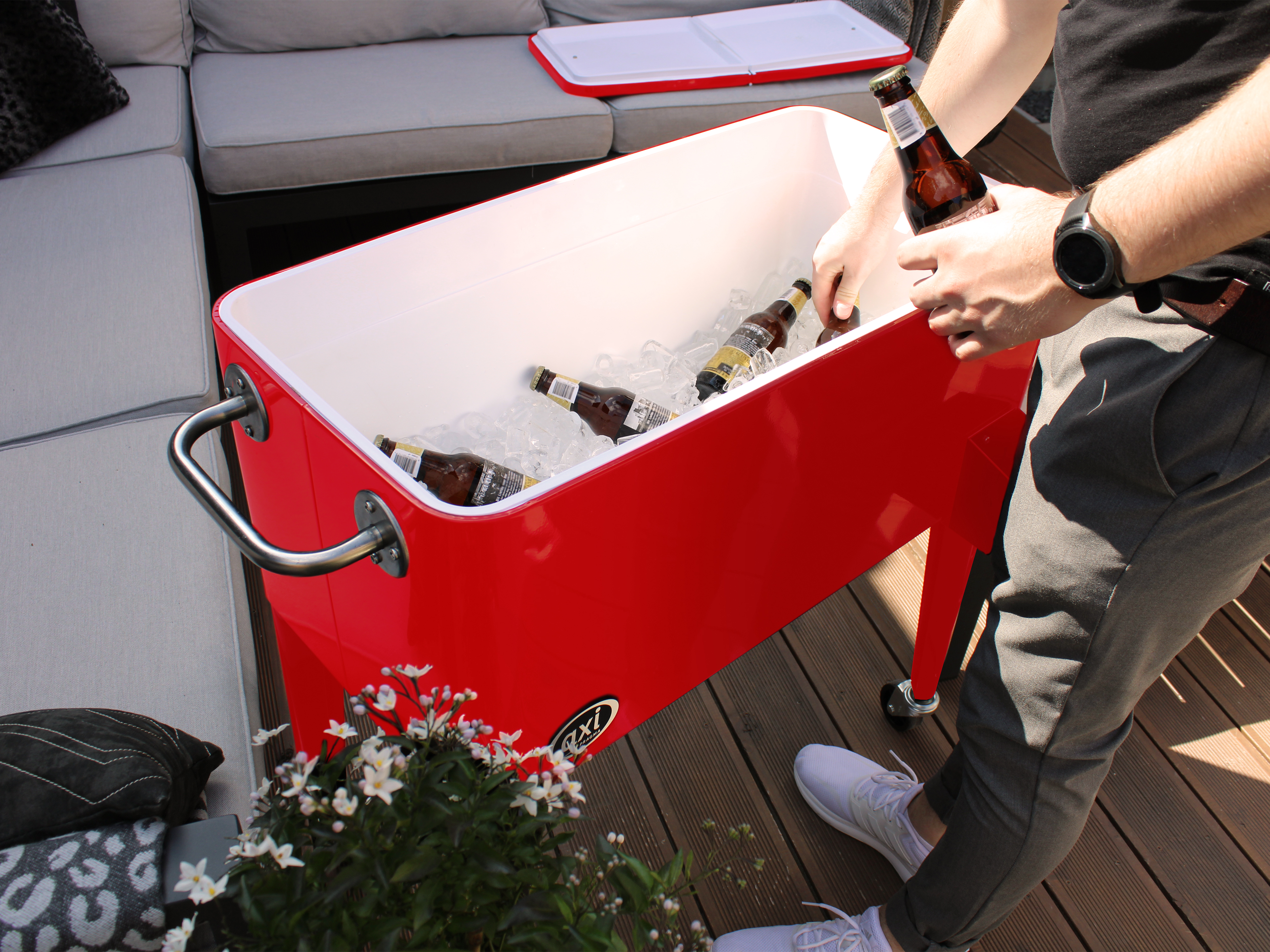Retro Cooler Rood