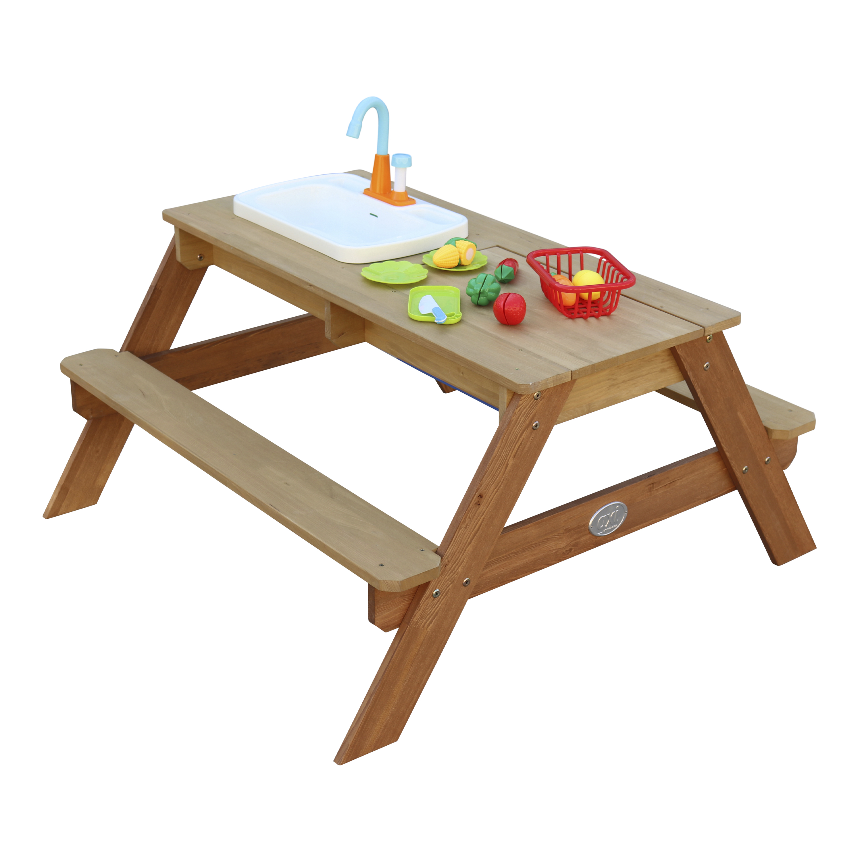 Emily Zand & Water Picknicktafel met Speelkeuken wastafel Br