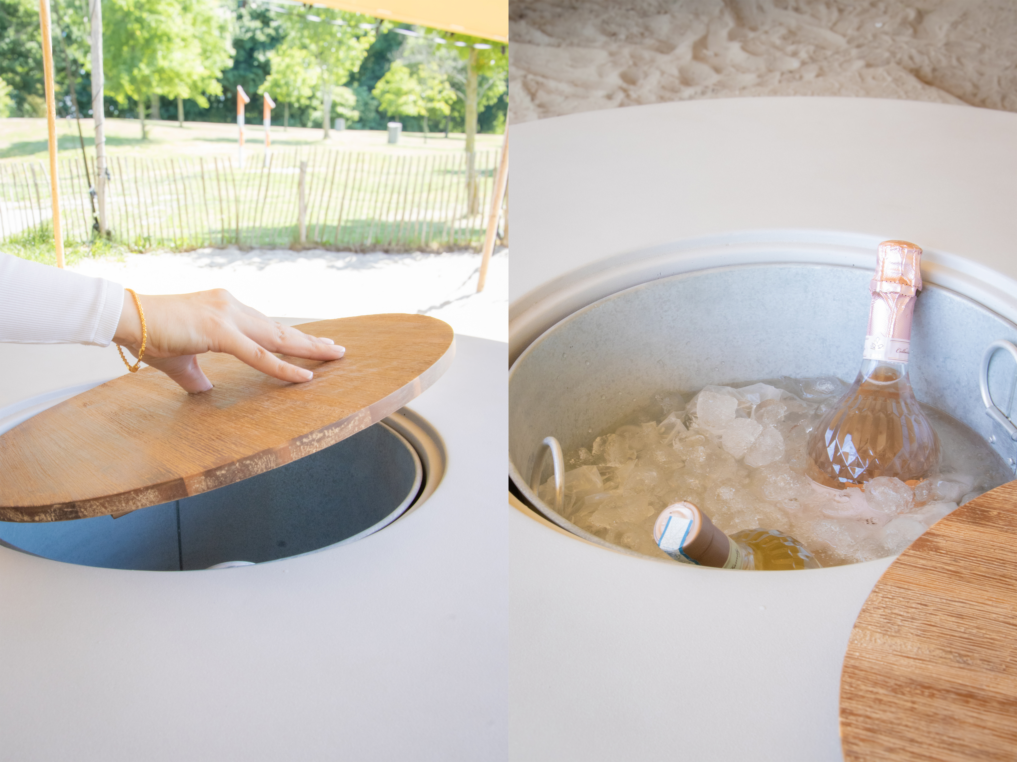 Brandon 2-in-1 statafel / bijzettafel & cooler