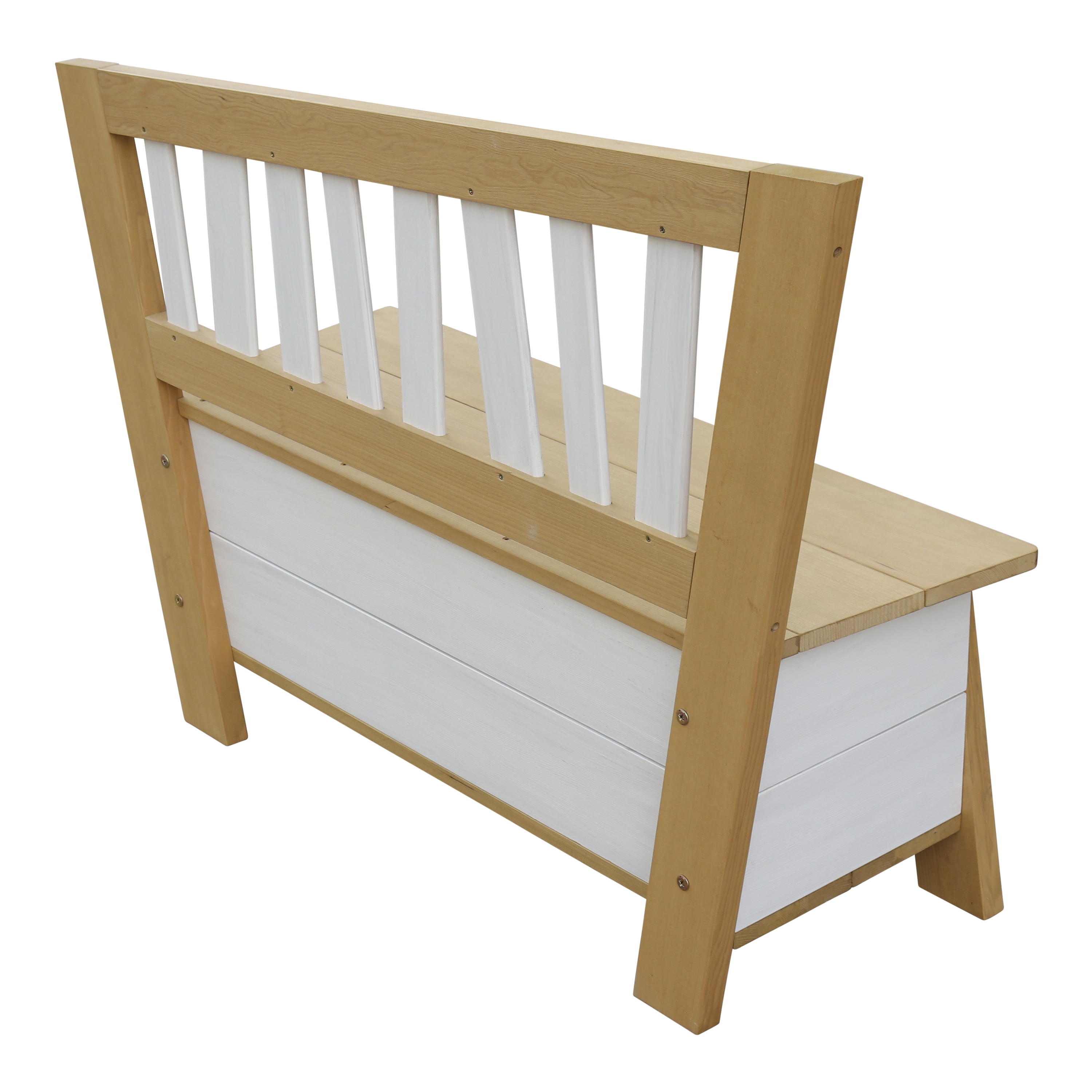 Corky Storage Bench Brown/White Corky Storage Bench Brown/White