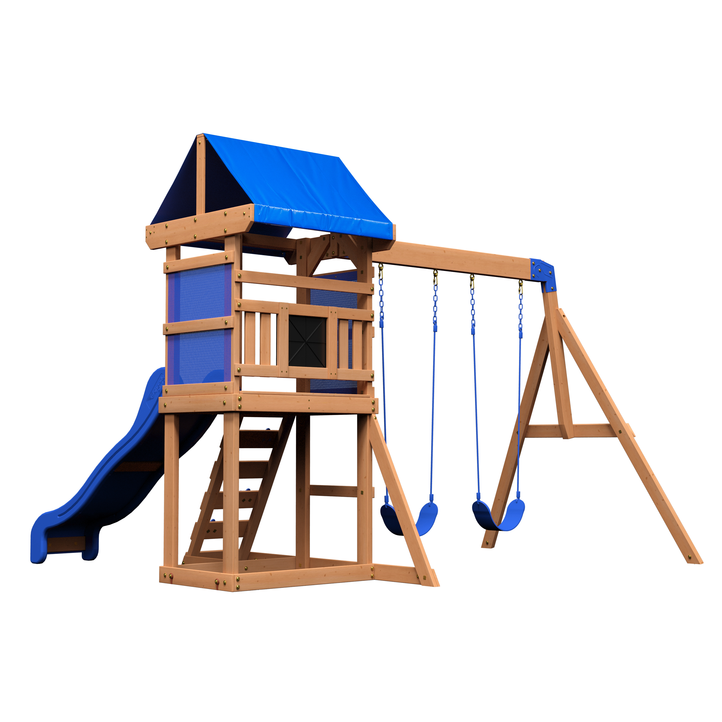 Aurora Spielturm mit Schaukeln und Rutsche