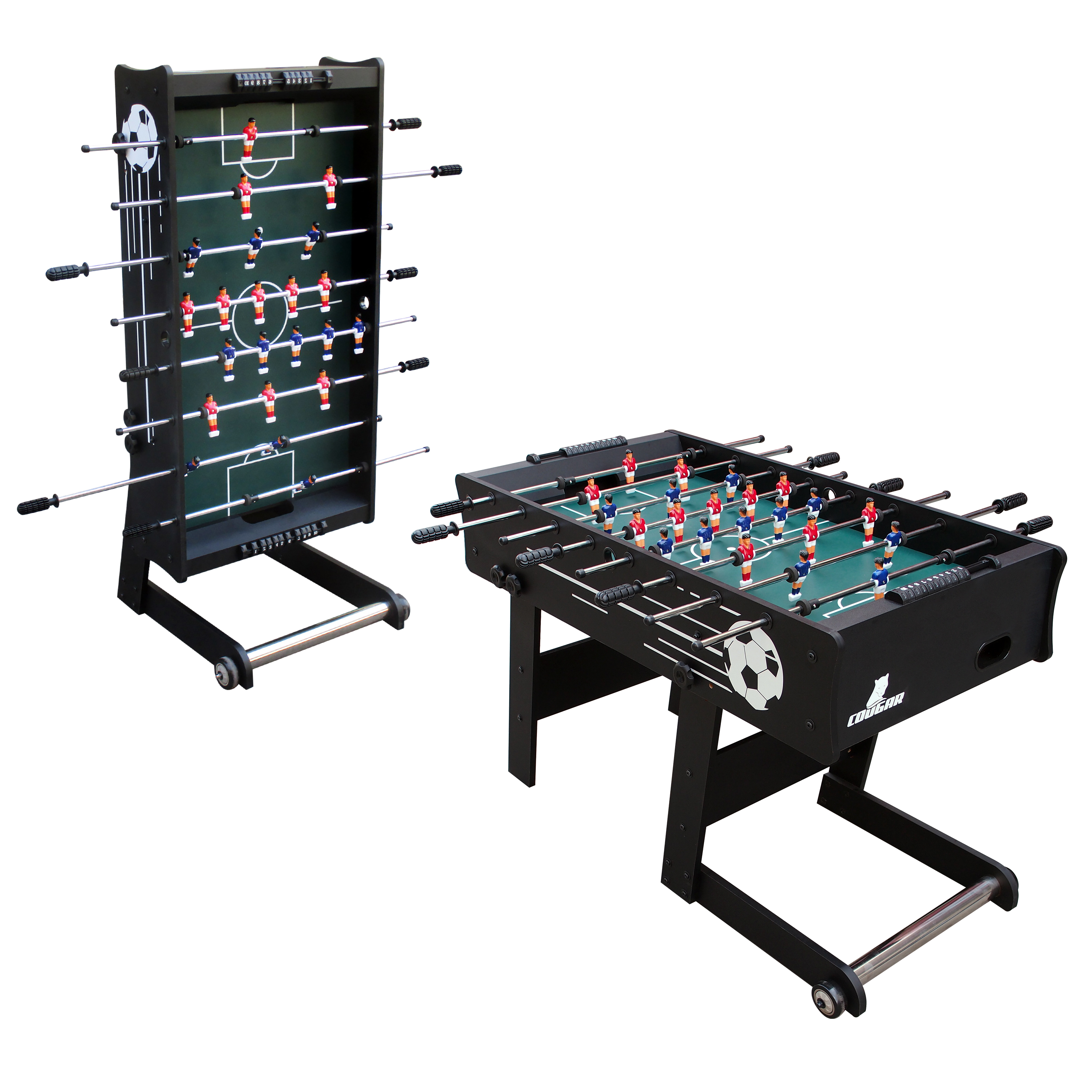 Scorpion Kick opklapbare Voetbaltafel Zwart