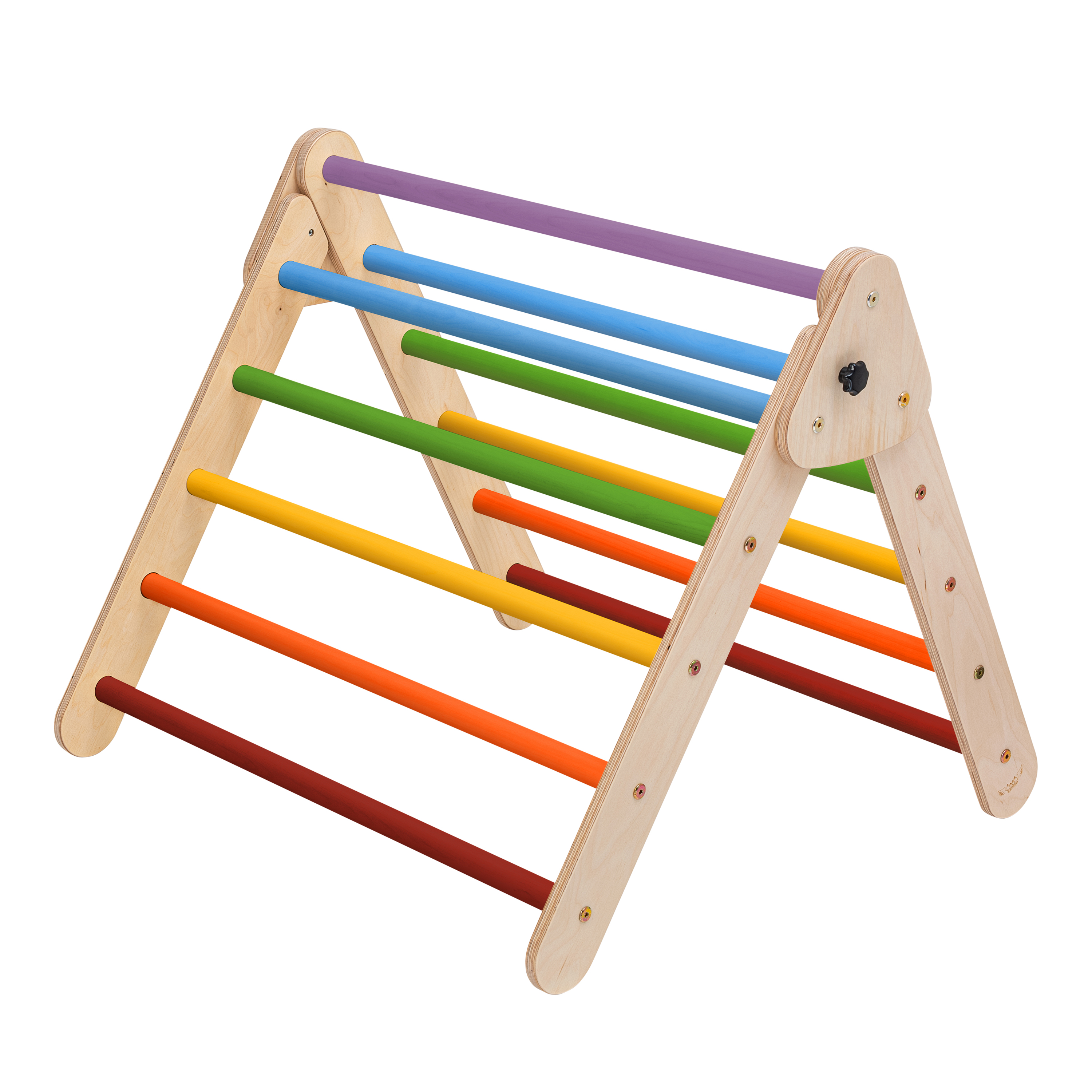 Wooden Climbing Triangle Rainbow