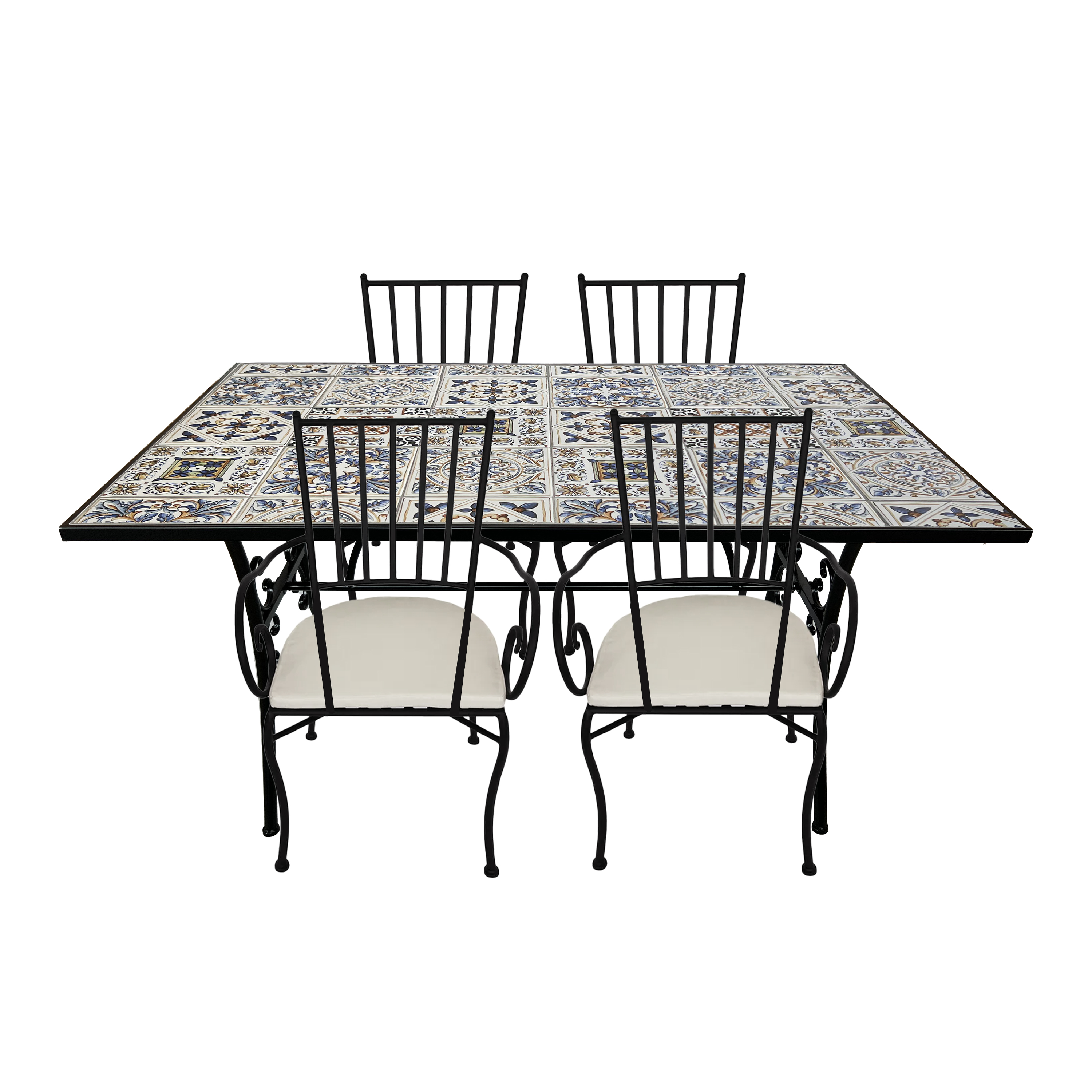Leonie Mosaik Bistro Set 5-teilig Zartblau