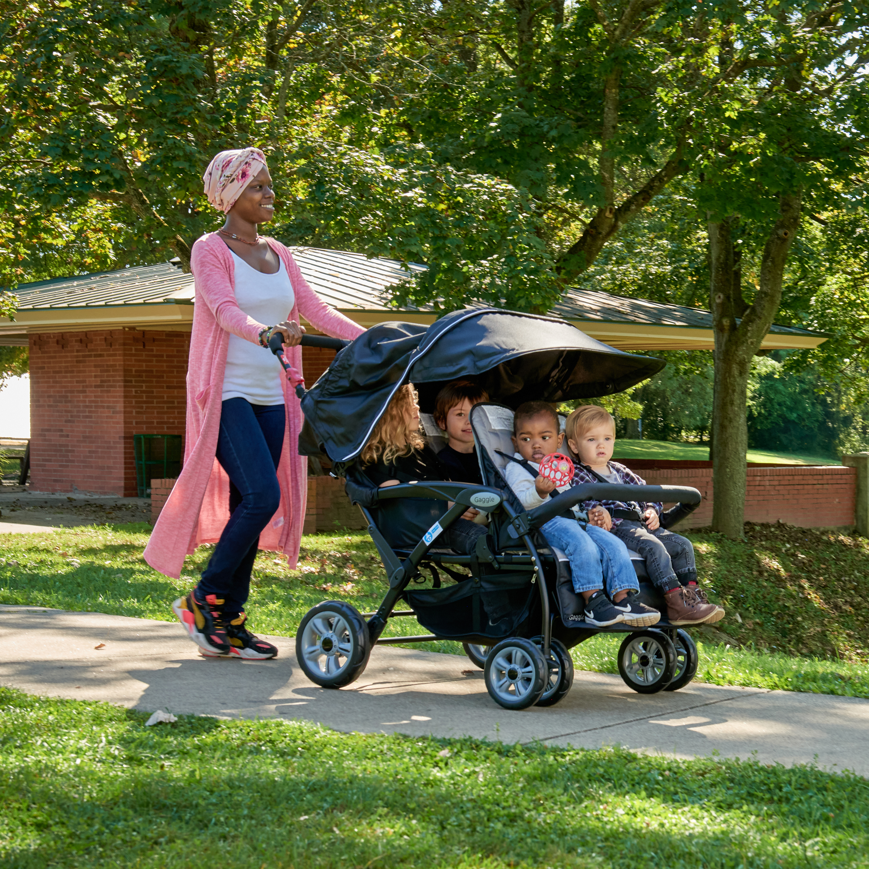 Compass 4 Seat Quad Stroller black Compass 4 Seat Quad Stroller black