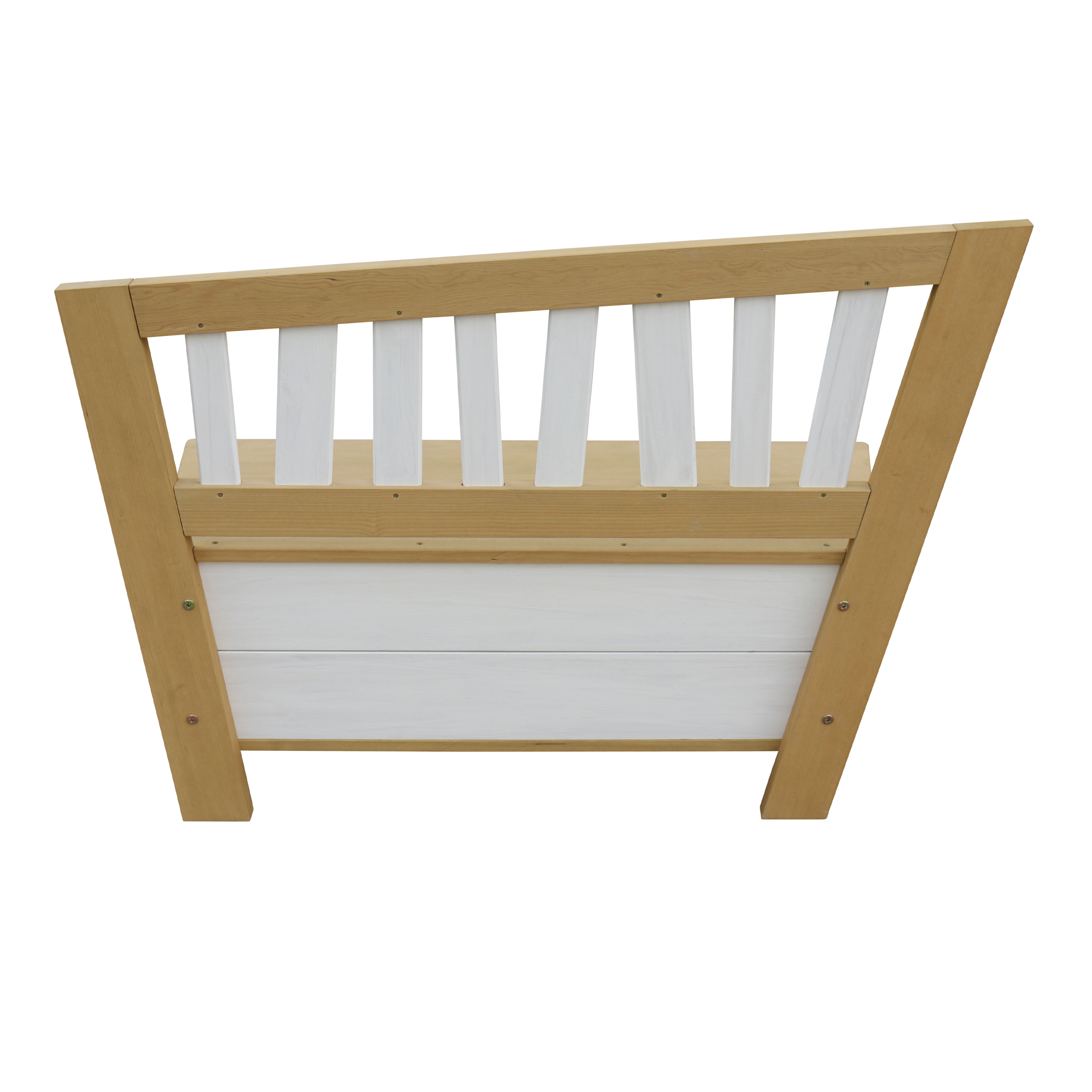 Corky Storage Bench Brown/White Corky Storage Bench Brown/White