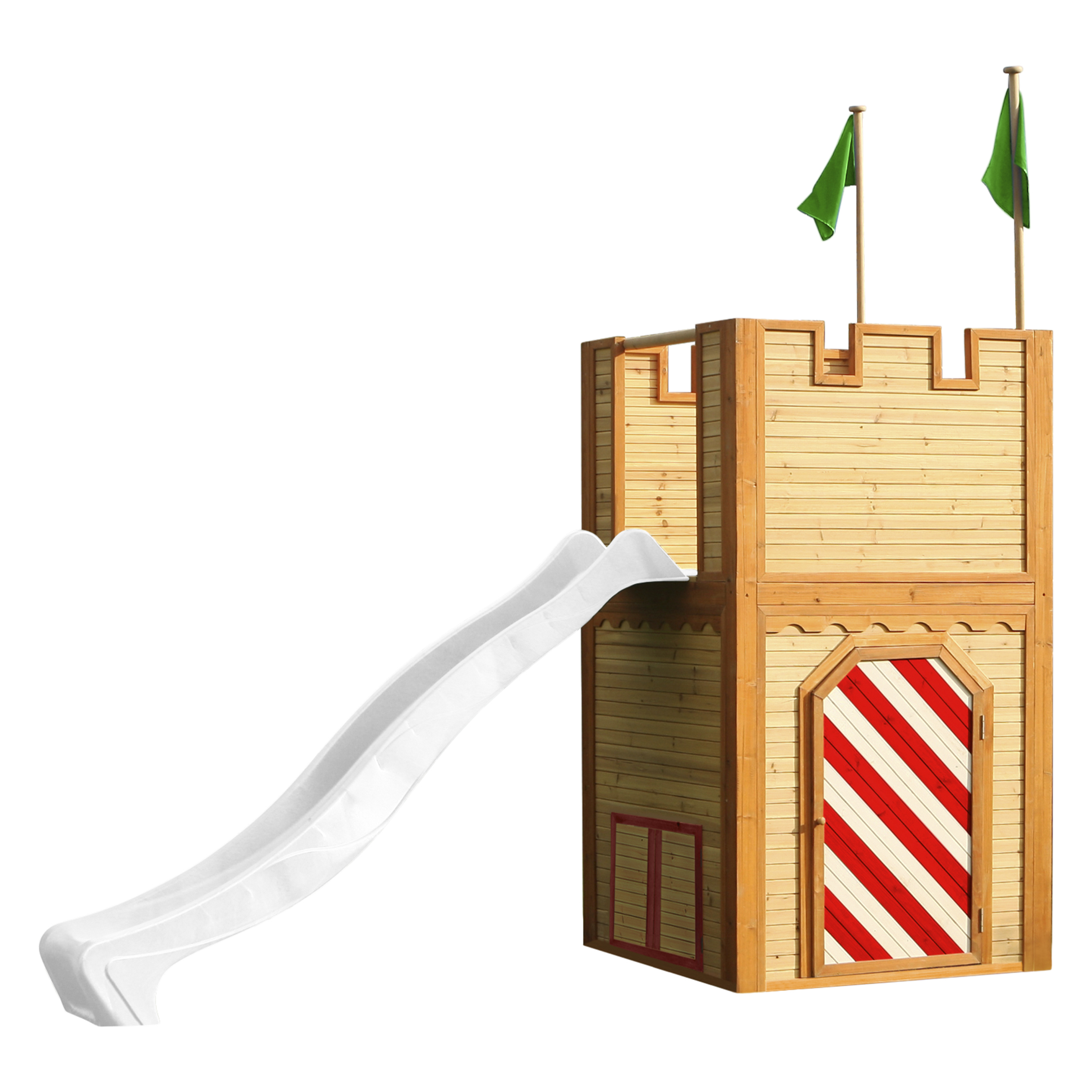 Arthur Playhouse Brown/Red - White Slide