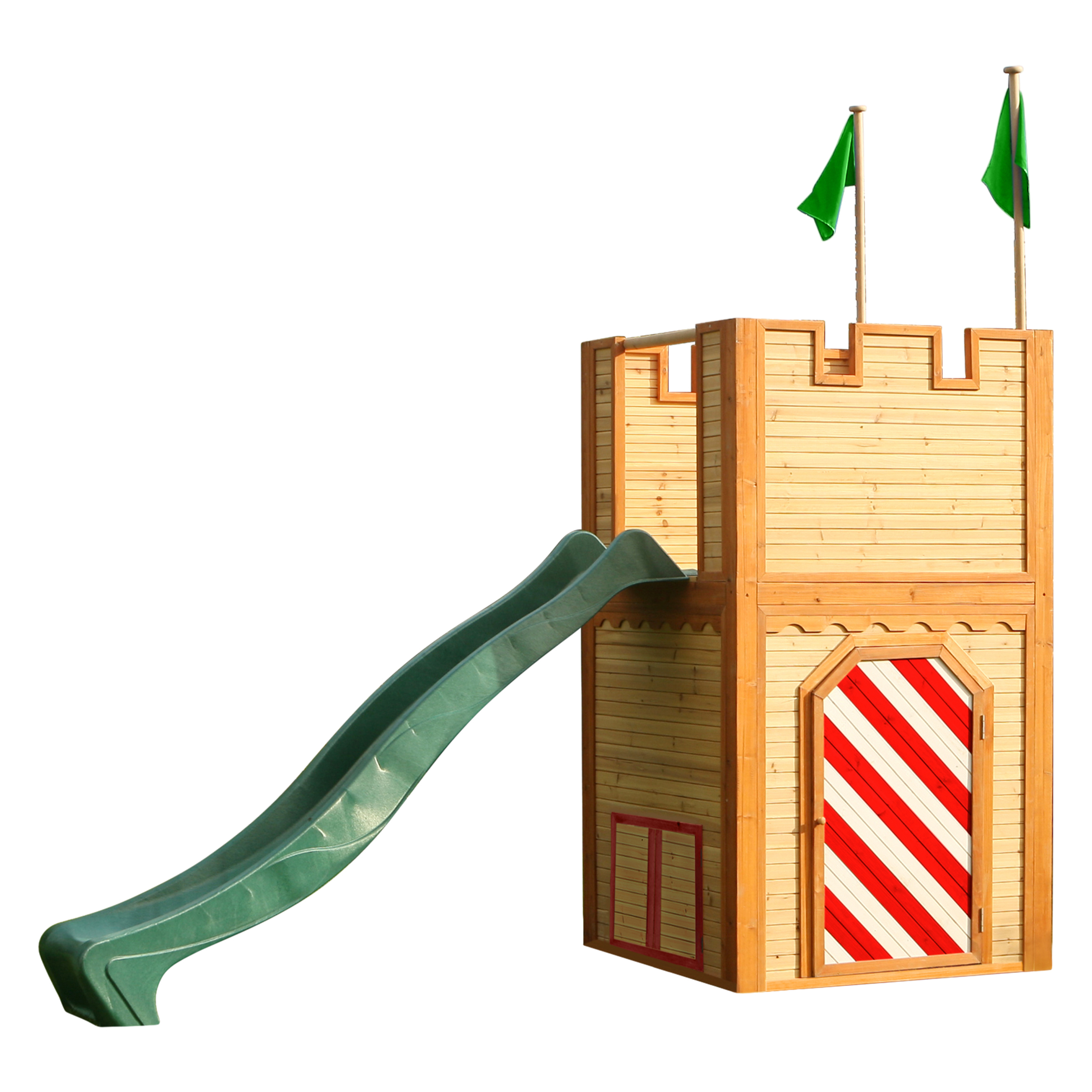 Arthur Playhouse Brown/Red - Green Slide