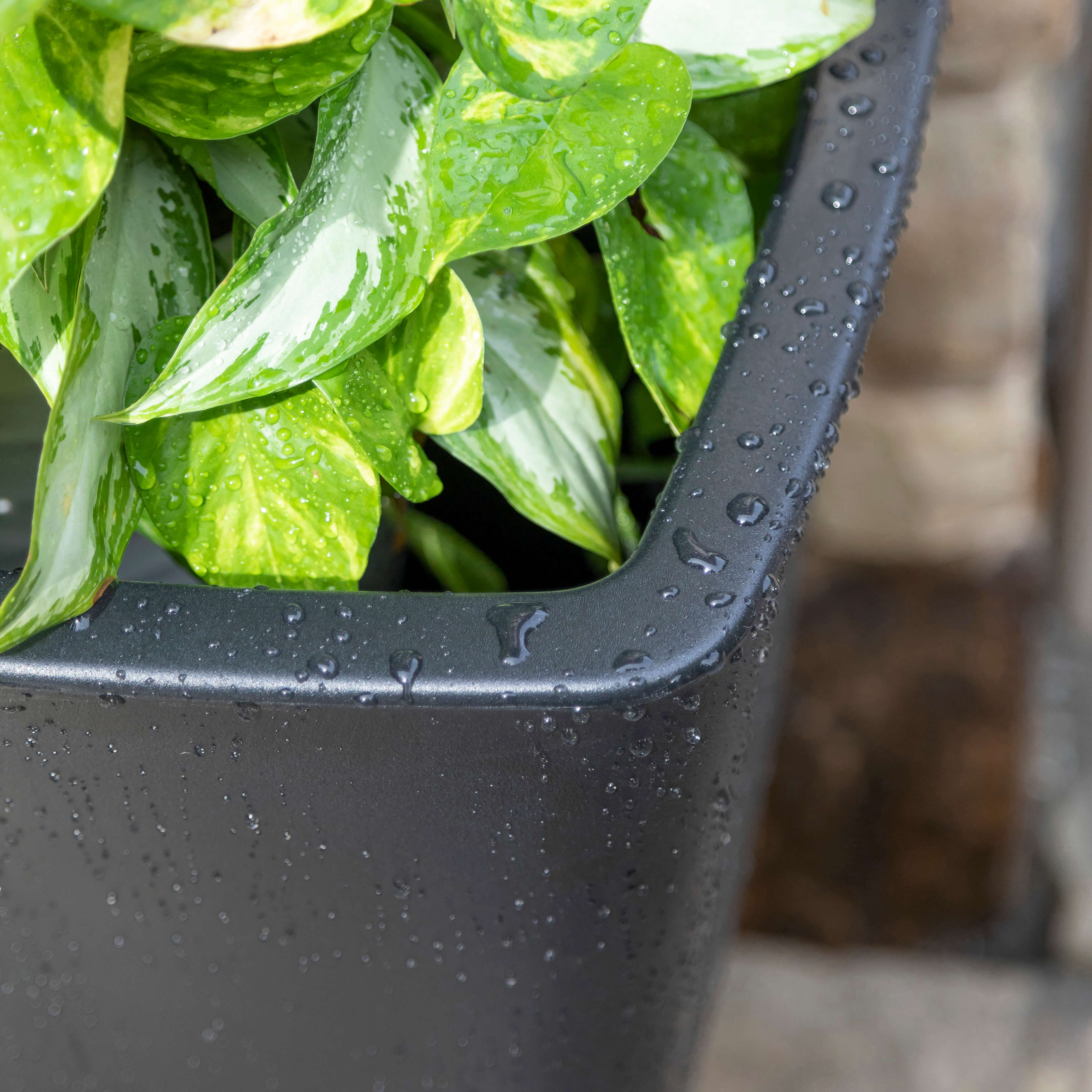 Bridgeview Tall Planter - Onyx Black Bridgeview Tall Planter - Onyx Black