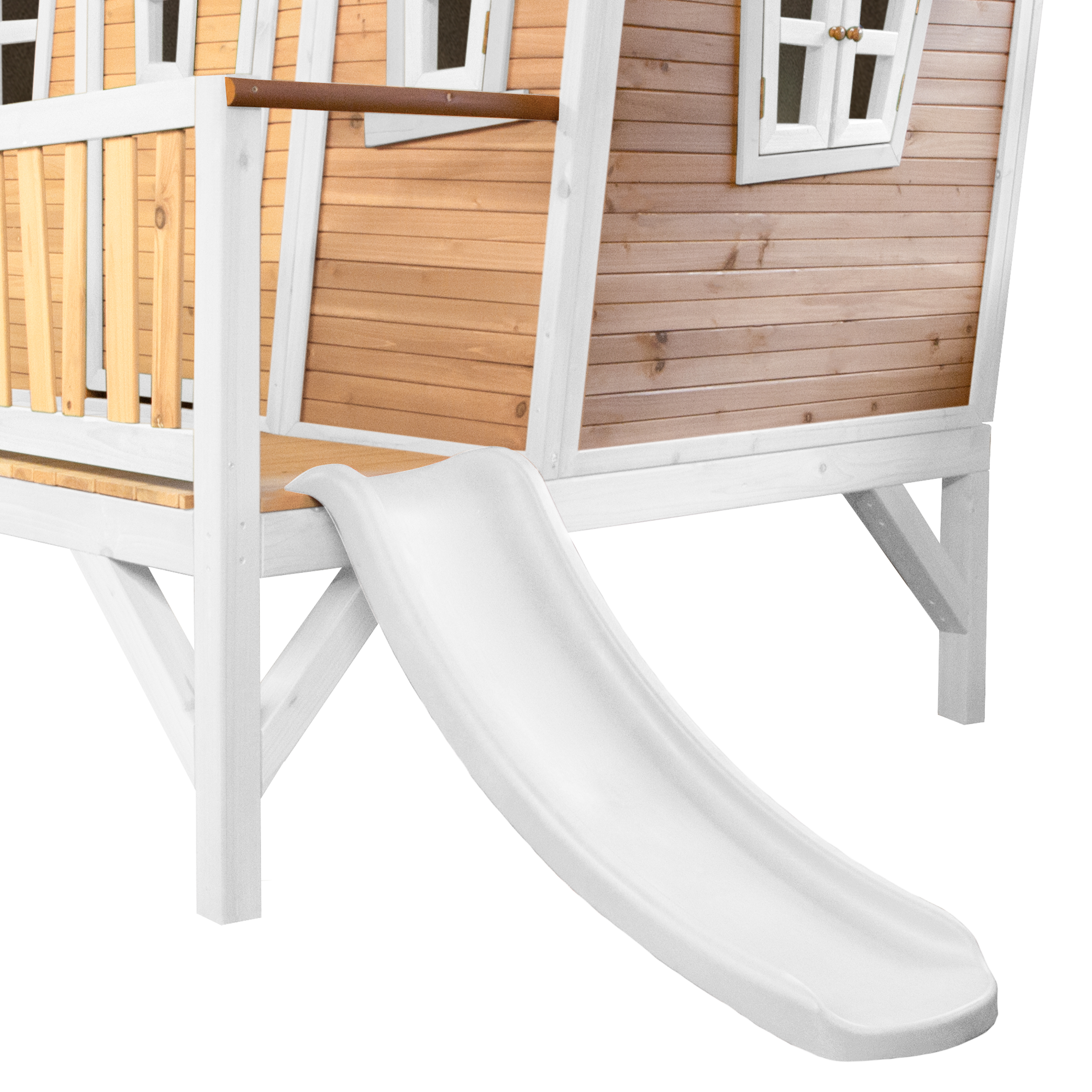 Emma Playhouse Brown/White - White Slide