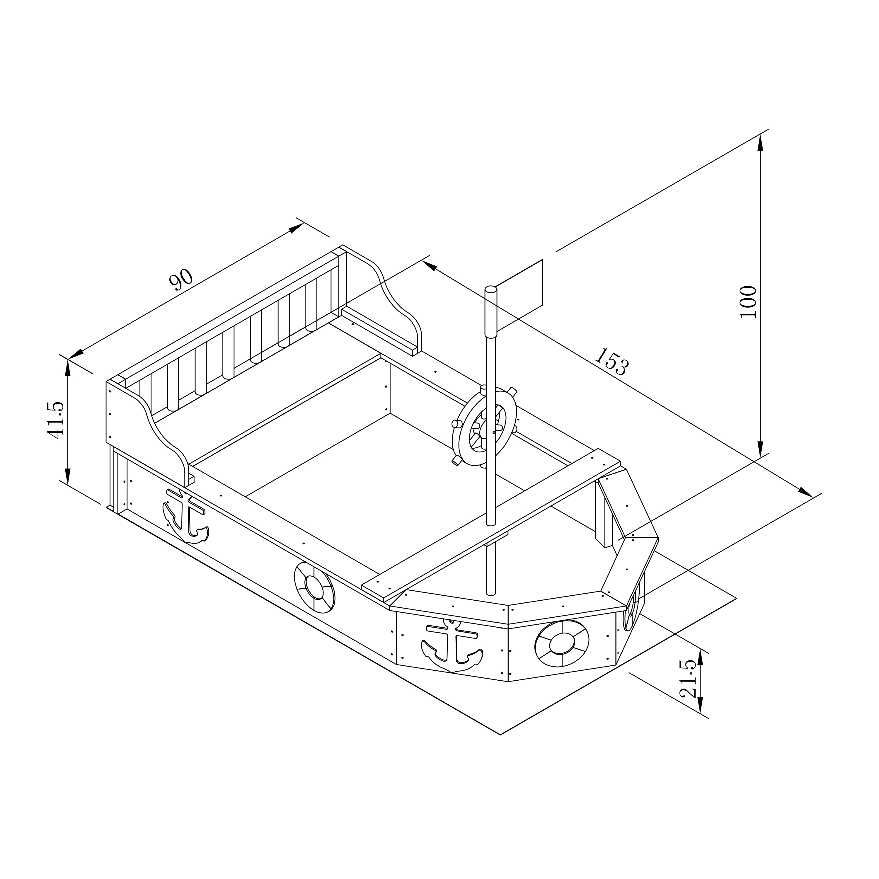 Doris boat sandbox