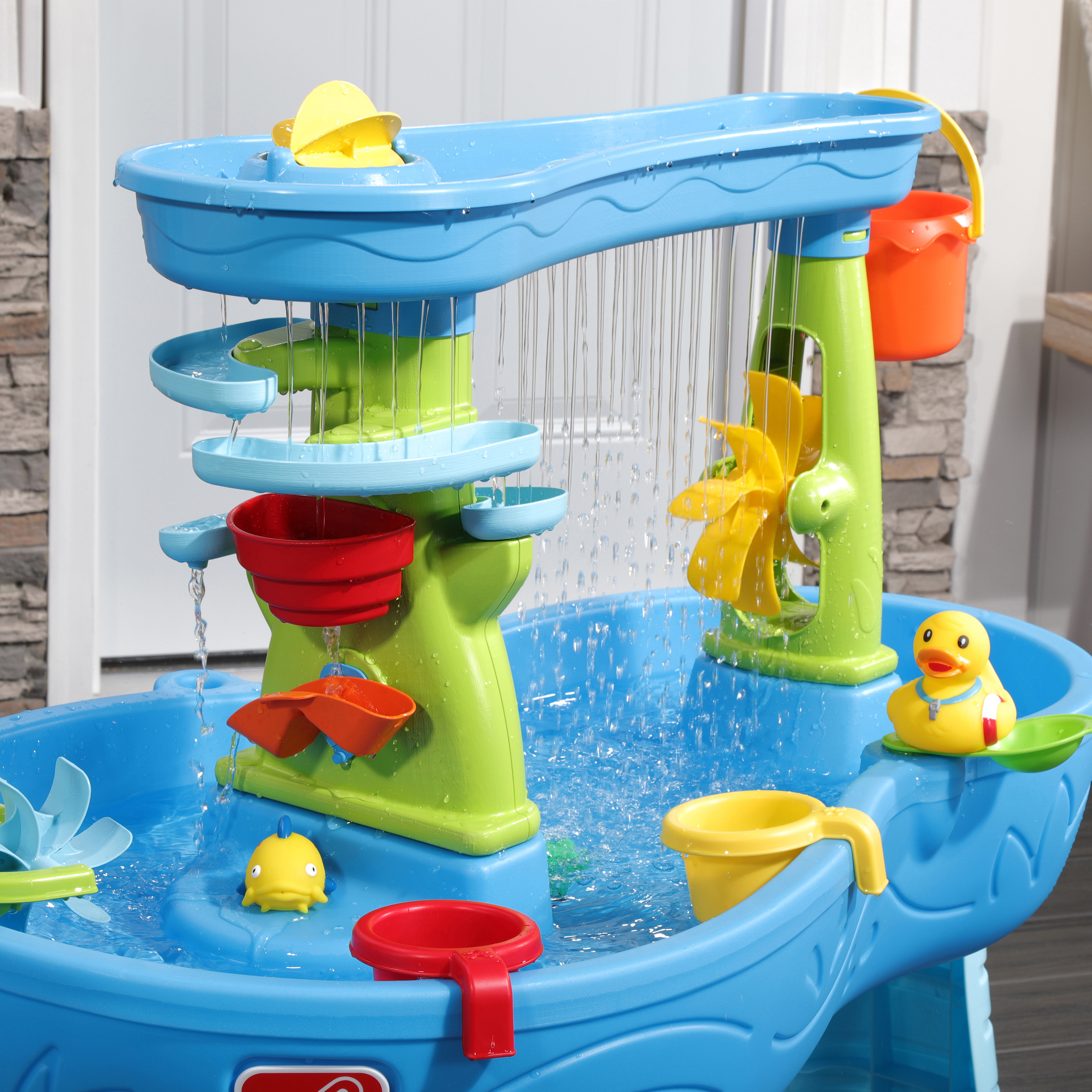 Double Showers Splash Water Table
