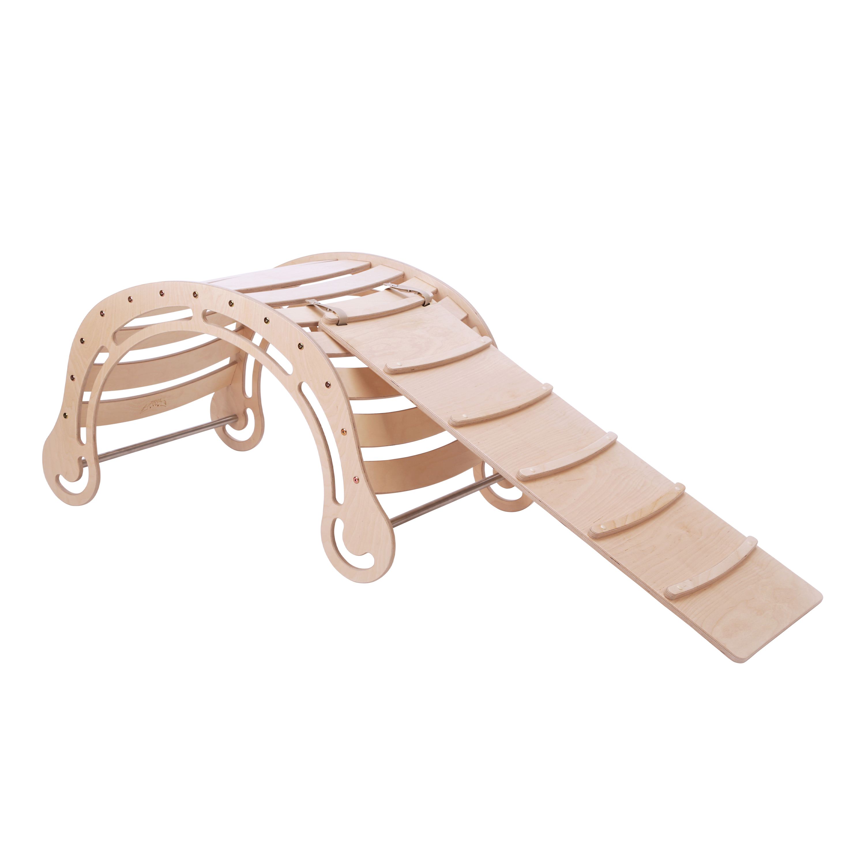 Bascule XXL en bois avec mur d'escalade Naturel Bascule XXL en bois avec mur d'escalade Naturel