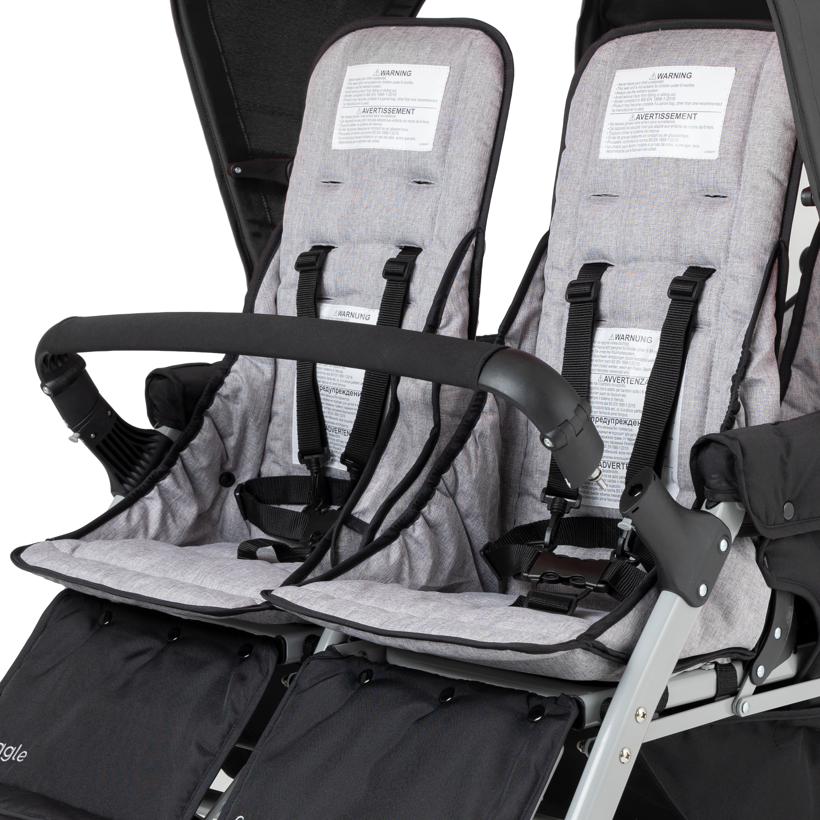 Jamboree 6 Seat Folding Stroller black