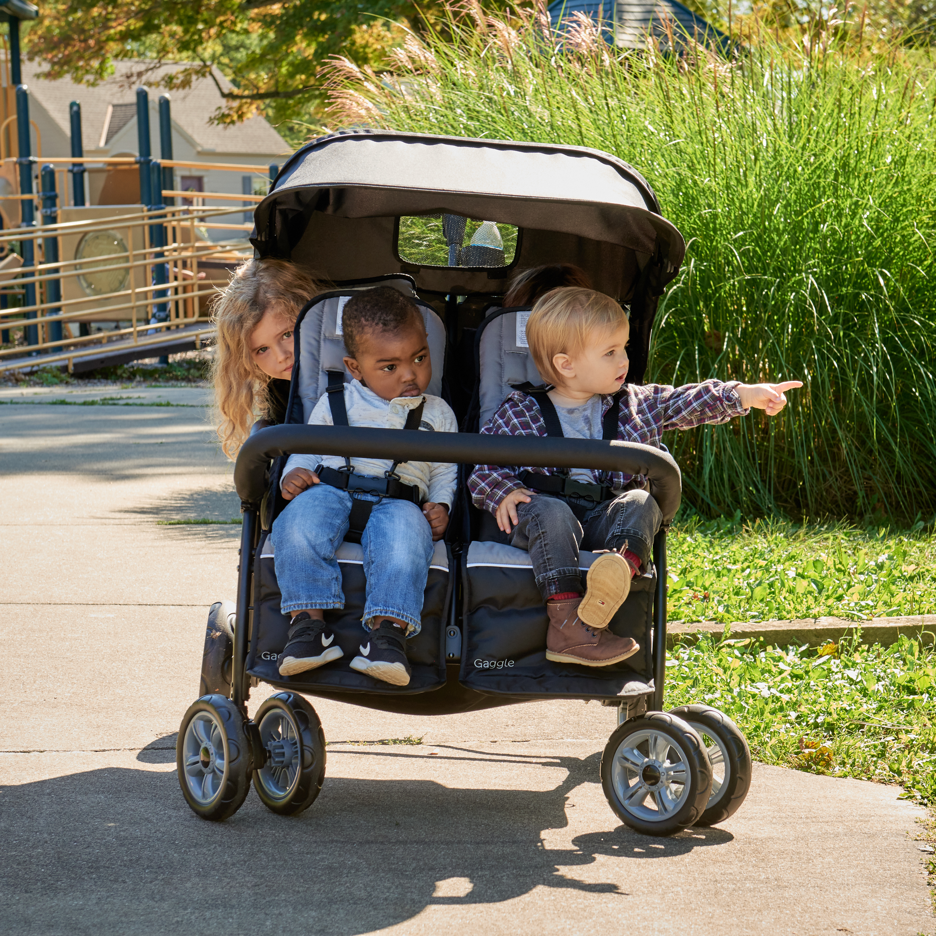 Compass 4 Seat Quad Stroller black Compass 4 Seat Quad Stroller black