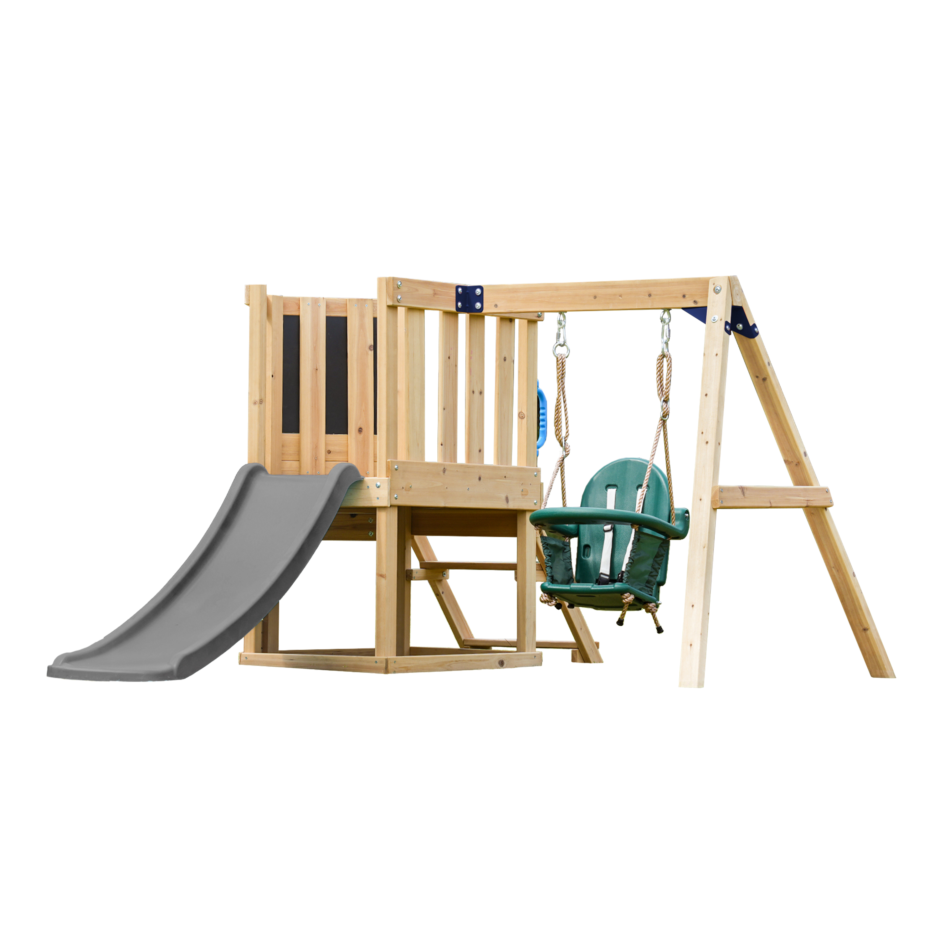 Timo Mini Aire de jeux – Toboggan gris