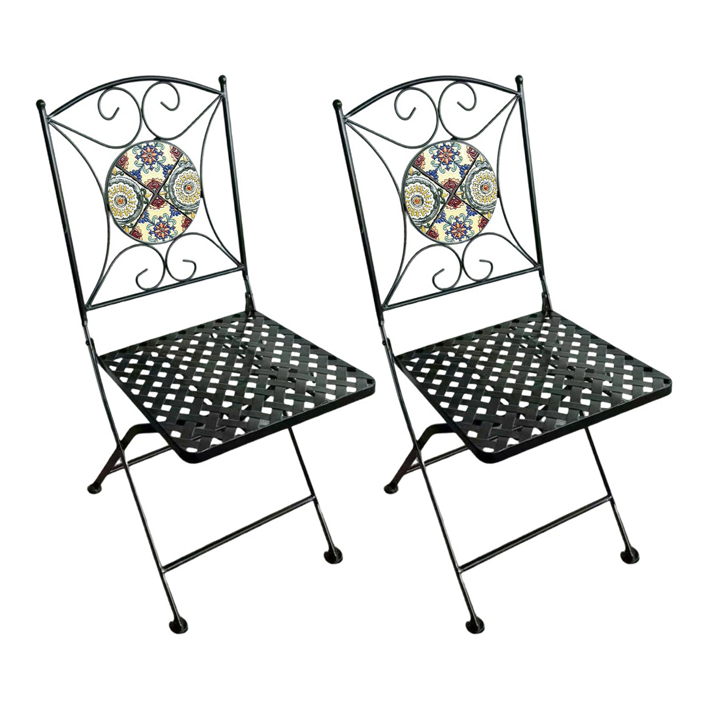 Camilla Bistro Stoelen opklapbaar Yellow Breeze–Set 2 stuks